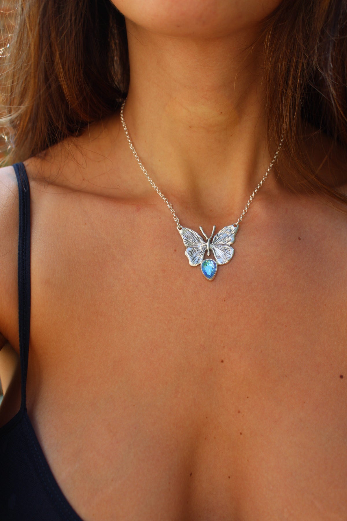 Collar mariposa mística L