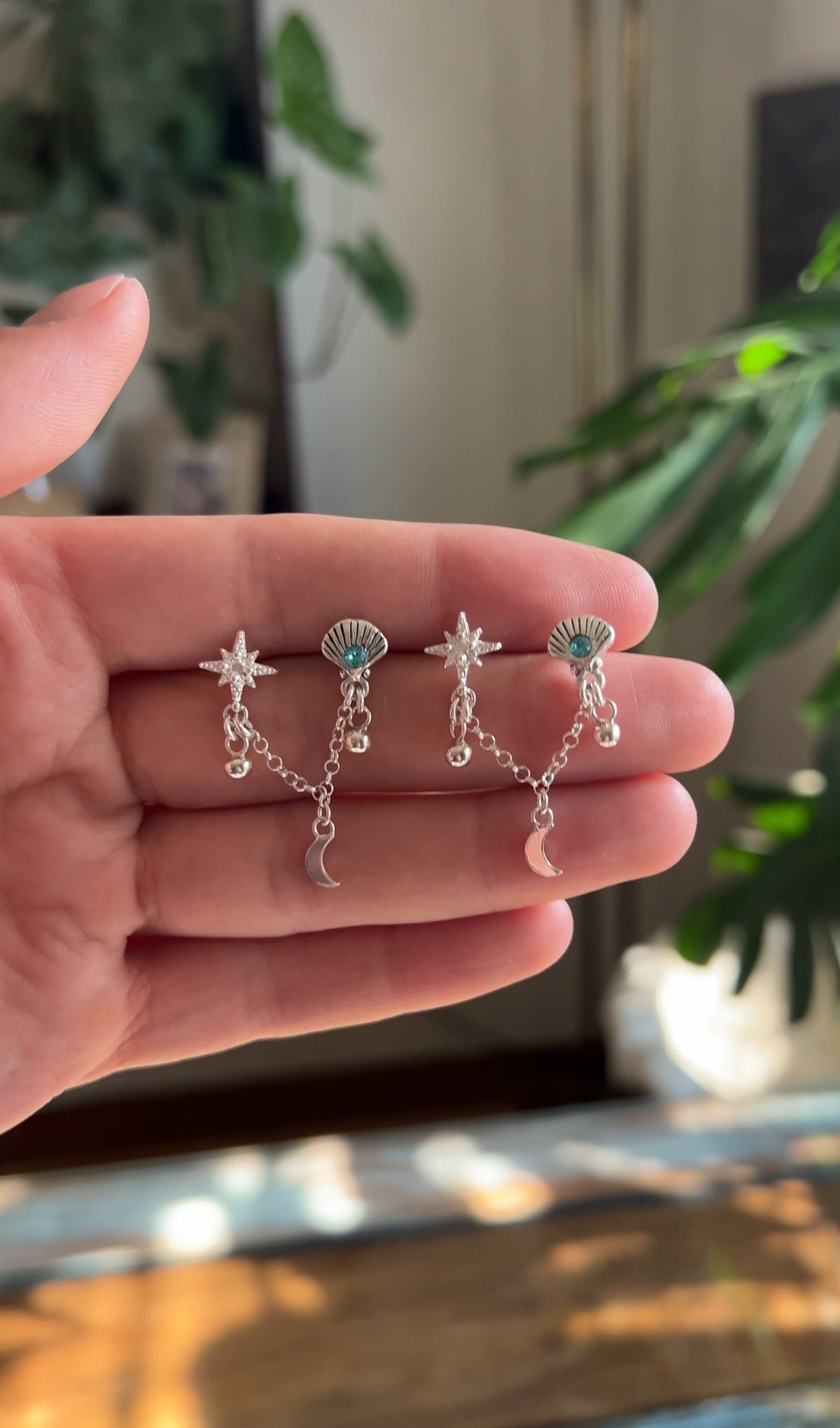 Aros doble concha Lucero (par)