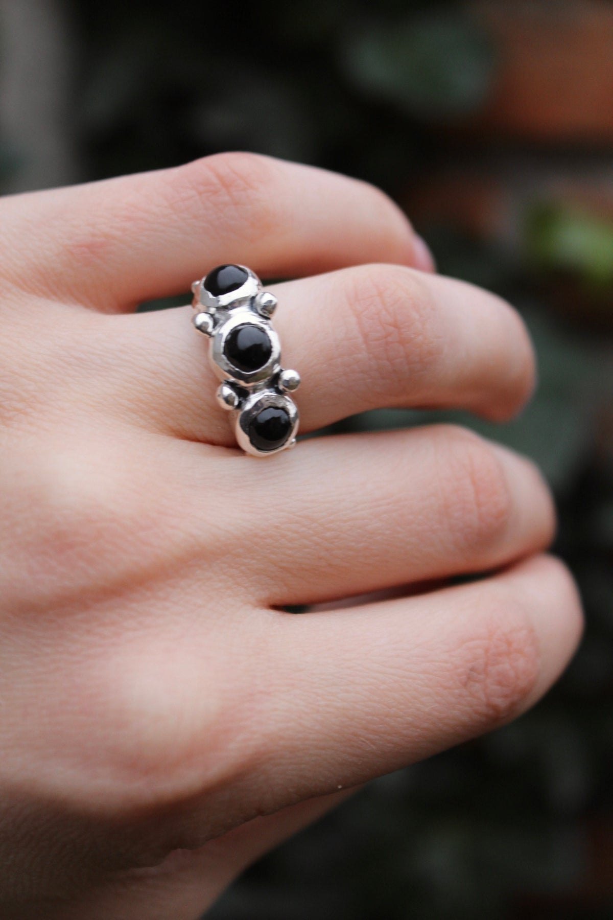 Anillo LAS TRES MARÍAS ónix