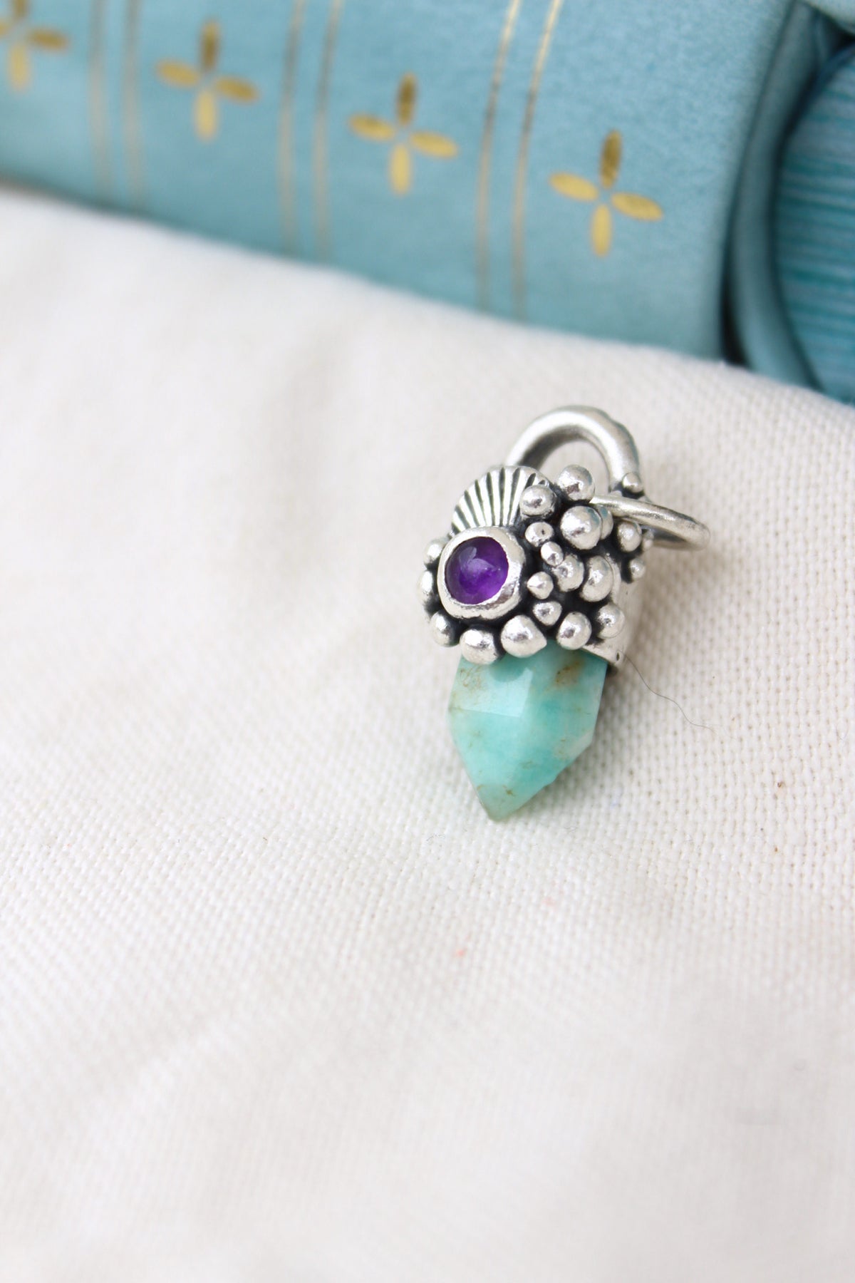 Amuleto petit Amazonita y amatista