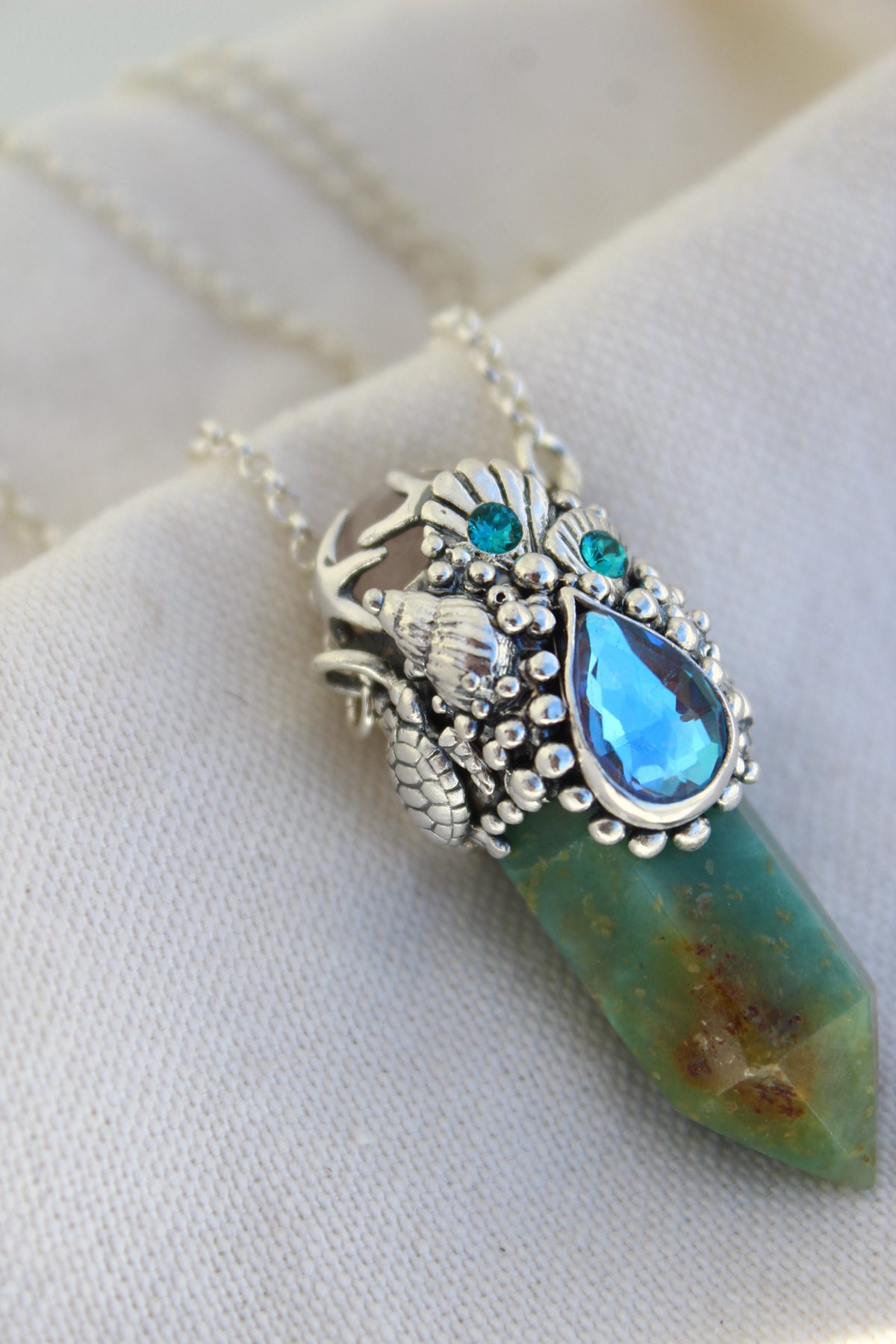 Amuleto crisoprasa tortu