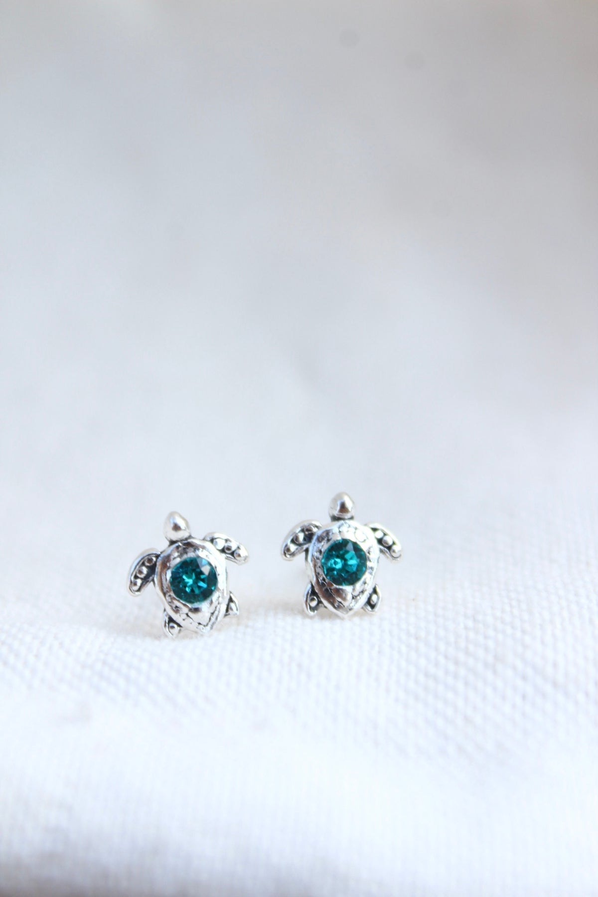 Par aros tortu petit turquesa