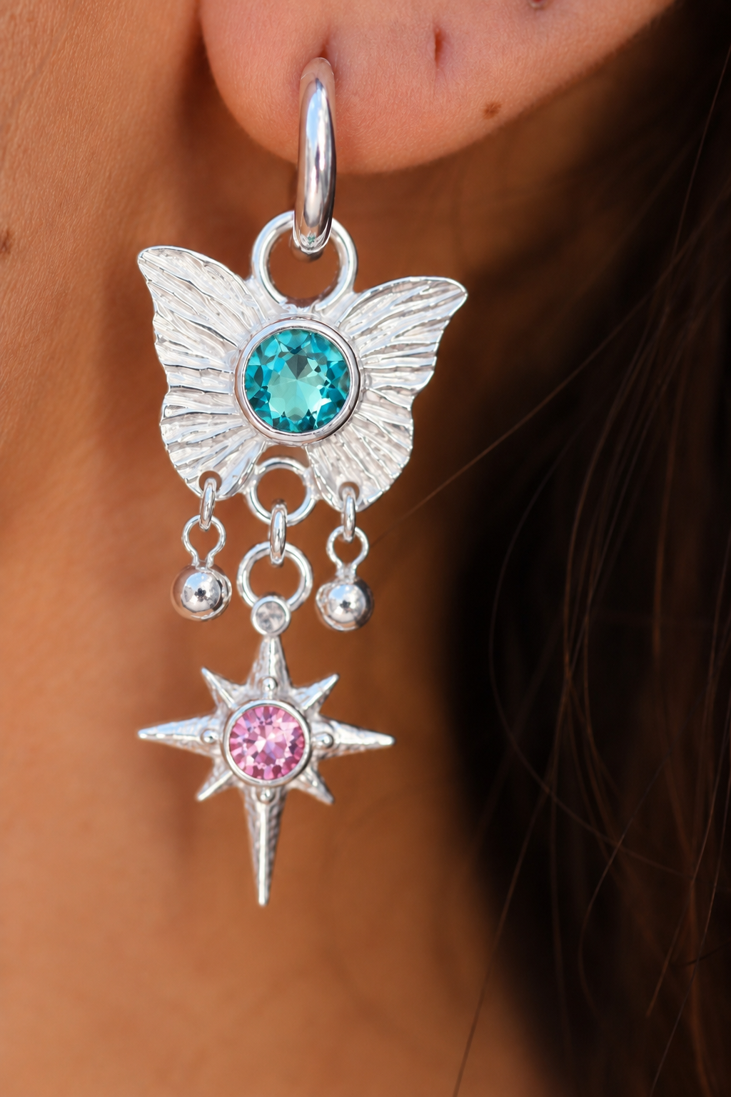 Aros Ninfa calipso y rosa