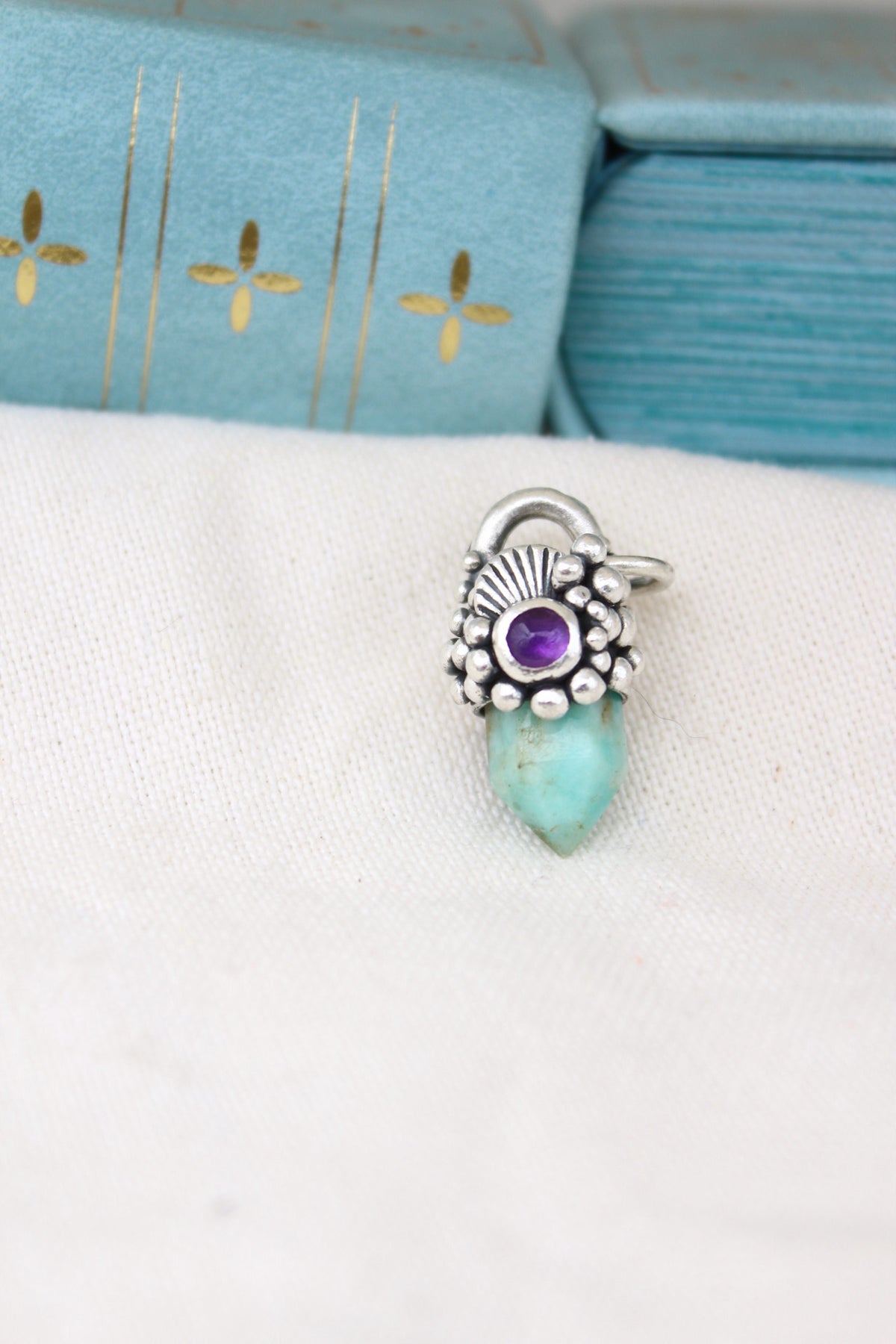 Amuleto petit Amazonita y amatista