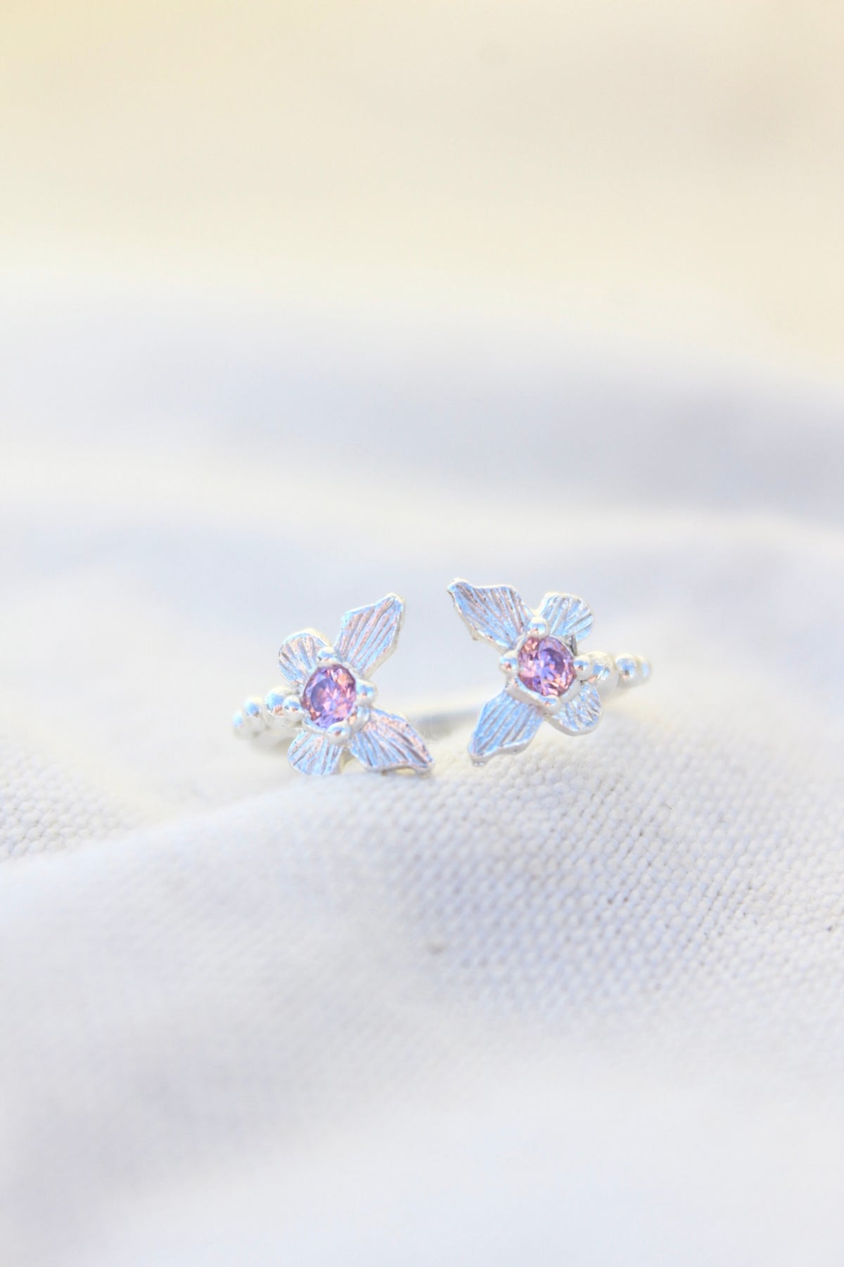 Anillo FILIPPA cristales rosa