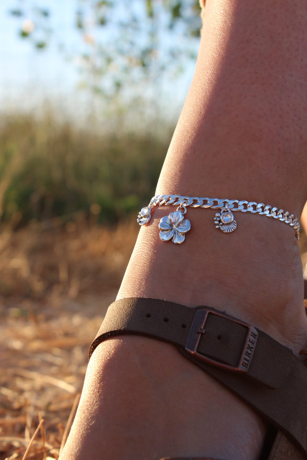 Tobillera hibisco hawaiano