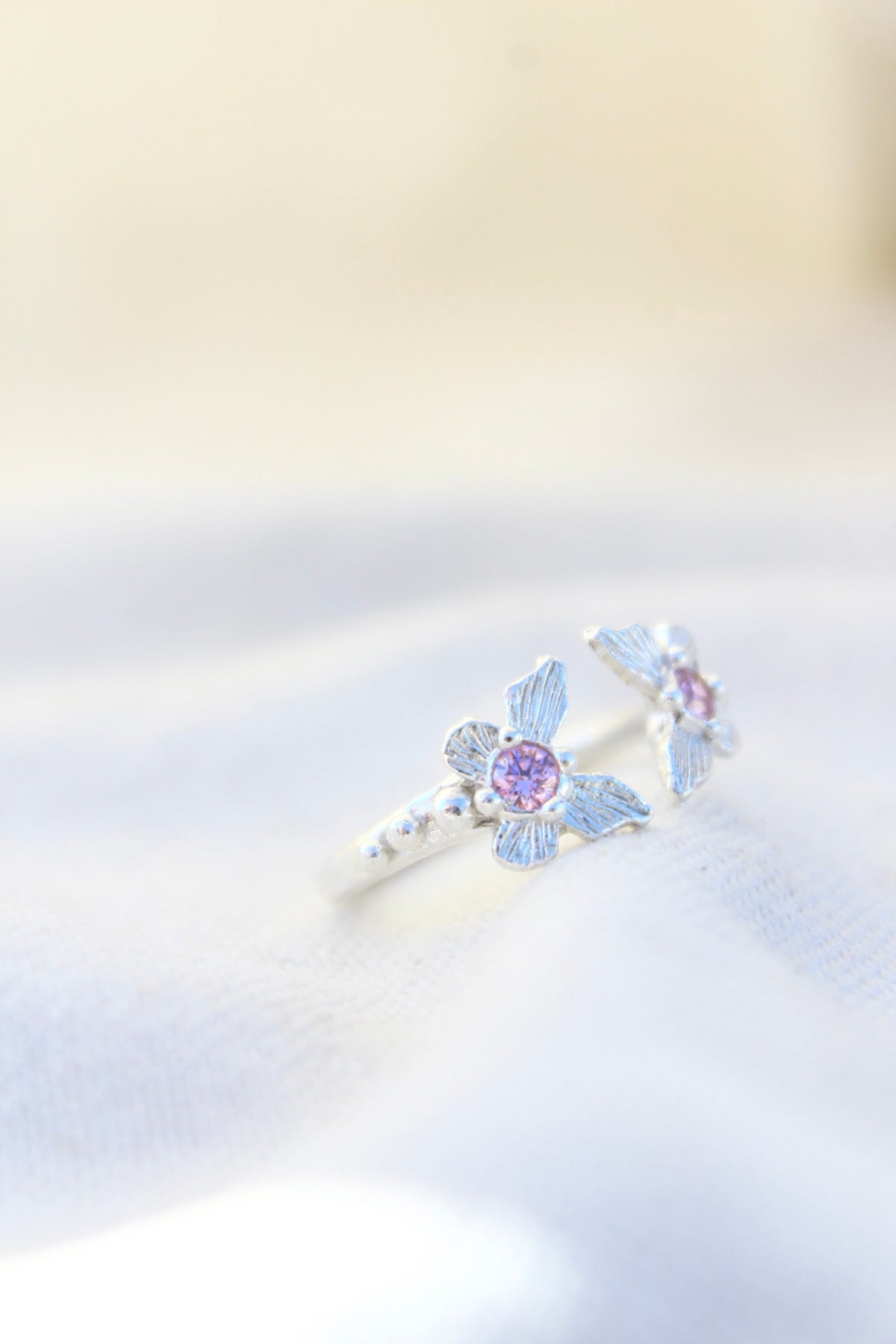 Anillo FILIPPA cristales rosa