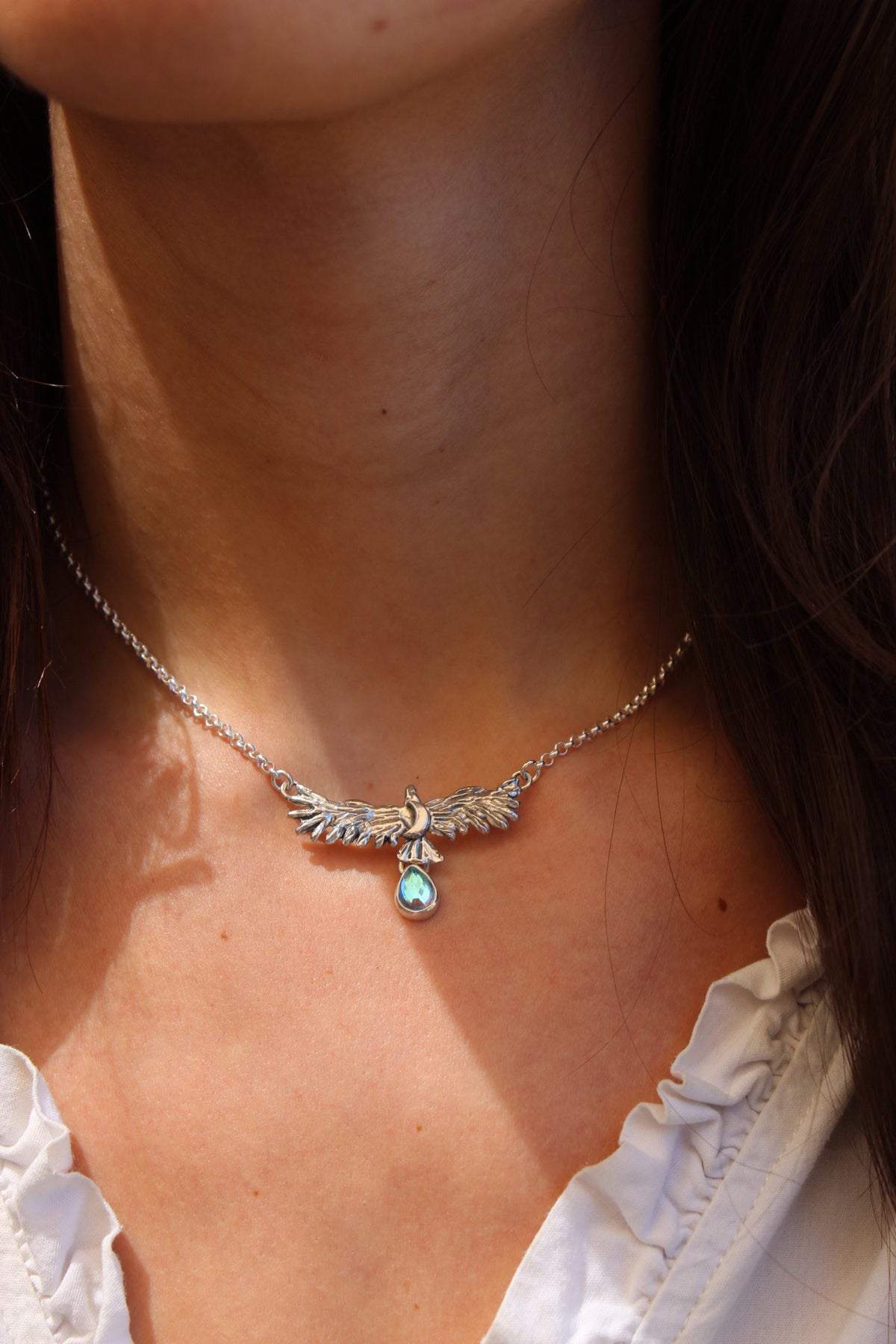 Águila sagrada “s” cuarzo místico