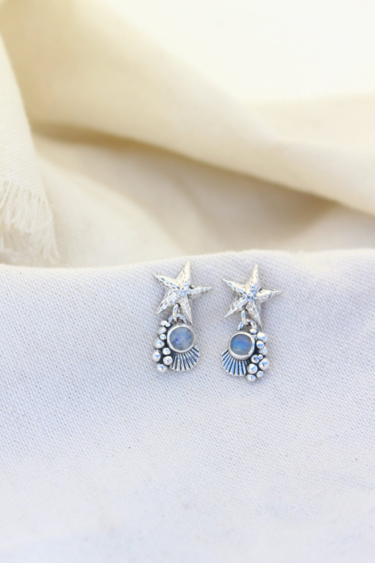 Aros asterina piedra luna