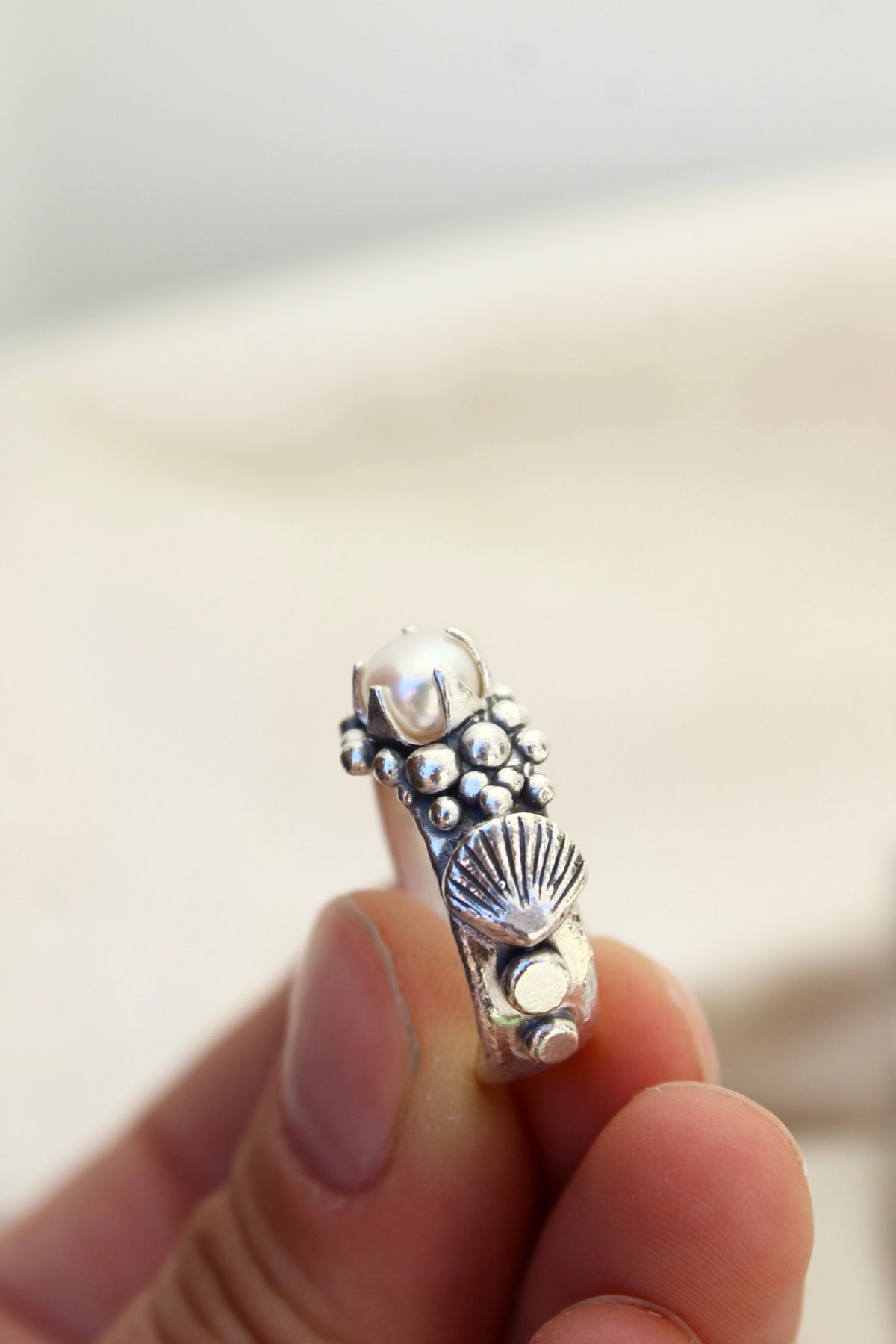 Anillo LA PERLA concha