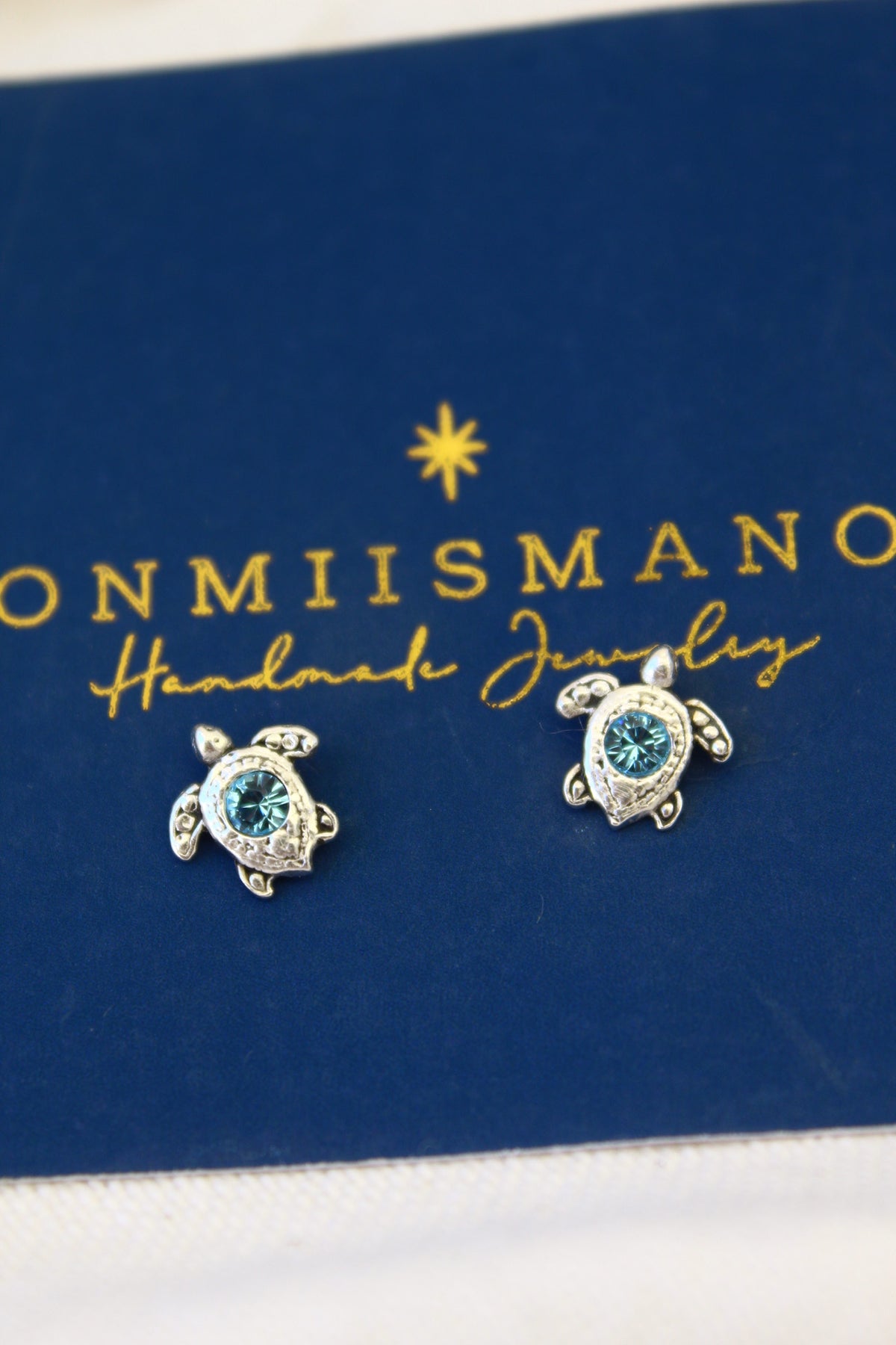 Aros tortu petit cristal Swaroski (par)