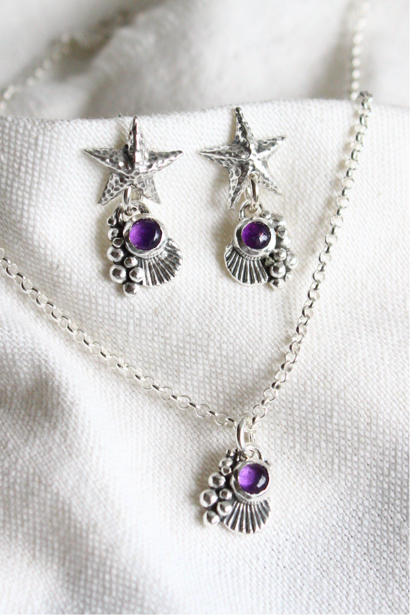 Conjunto asterina amatista