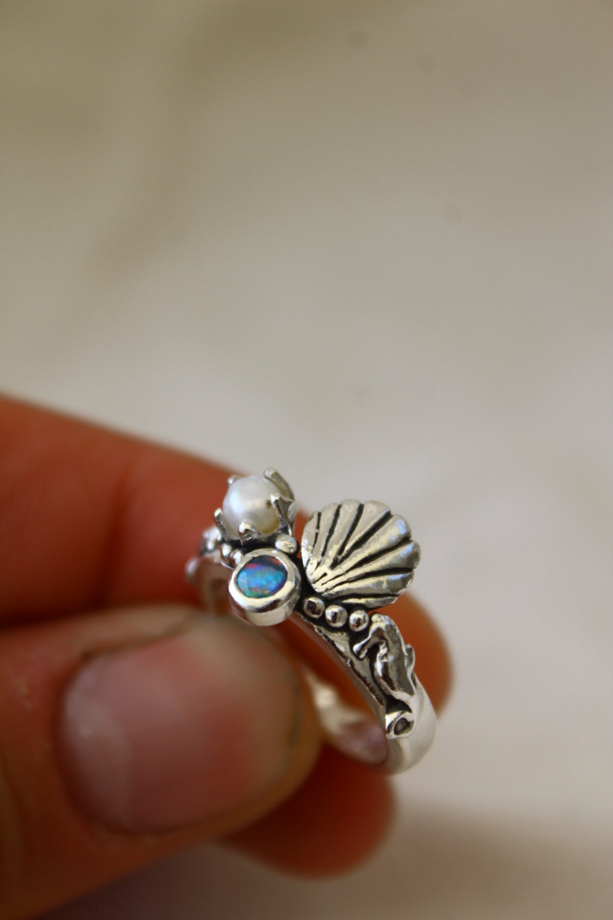 Anillo Atlantis petit Opalo talla 13