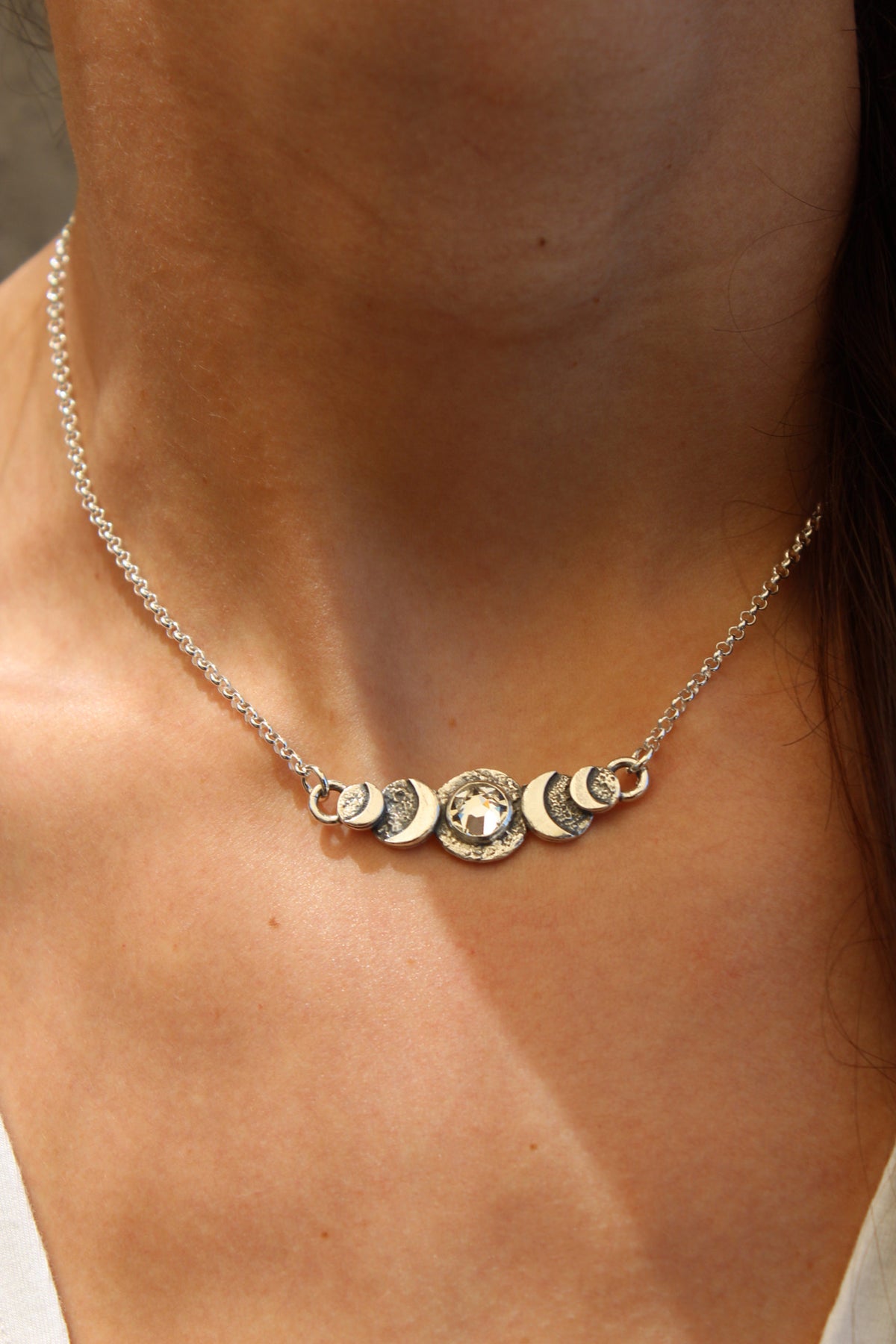 Collar ciclos “M” cristal Swaroski