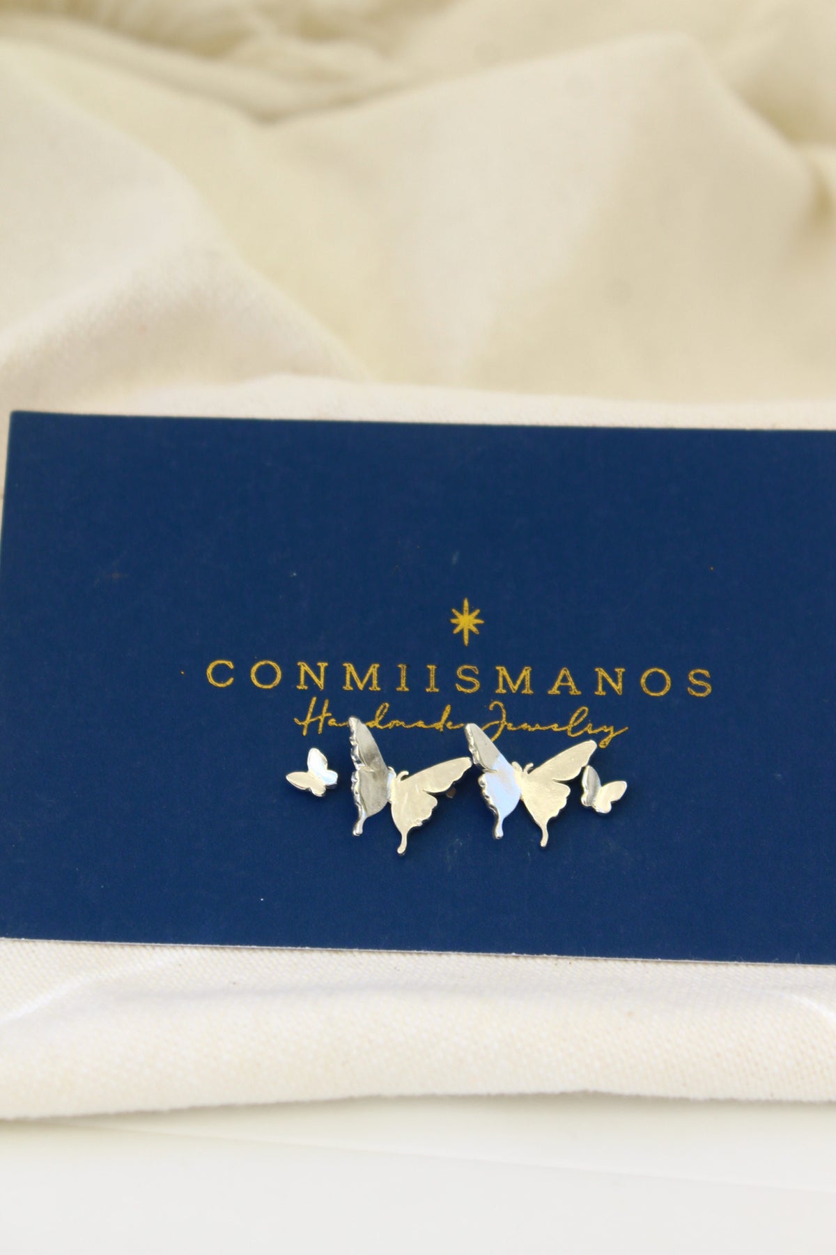 Aros petit mariposas (pack 7)