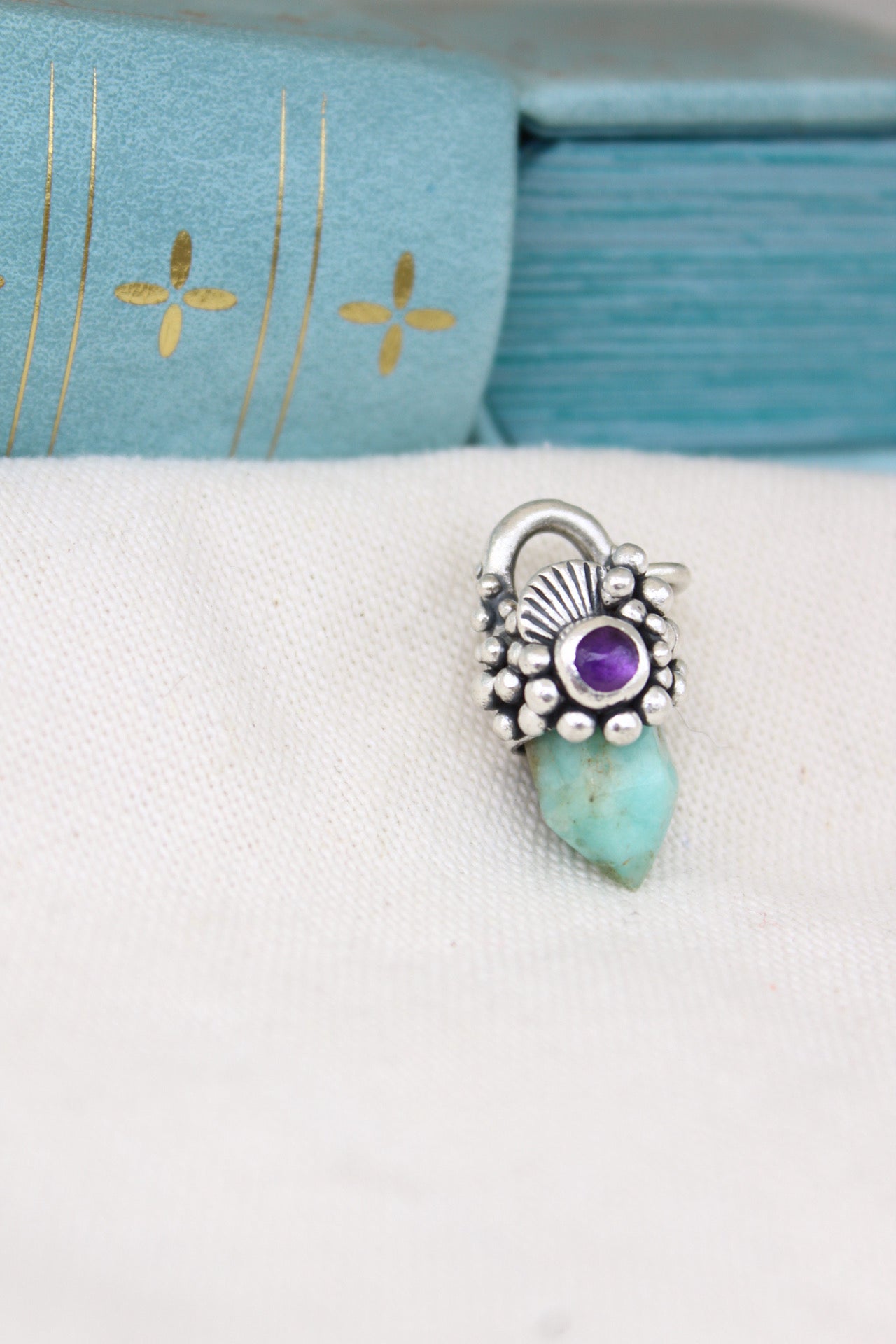 Amuleto petit Amazonita y amatista