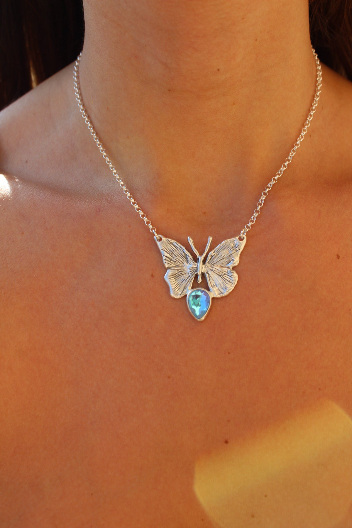 Collar mariposa mística L