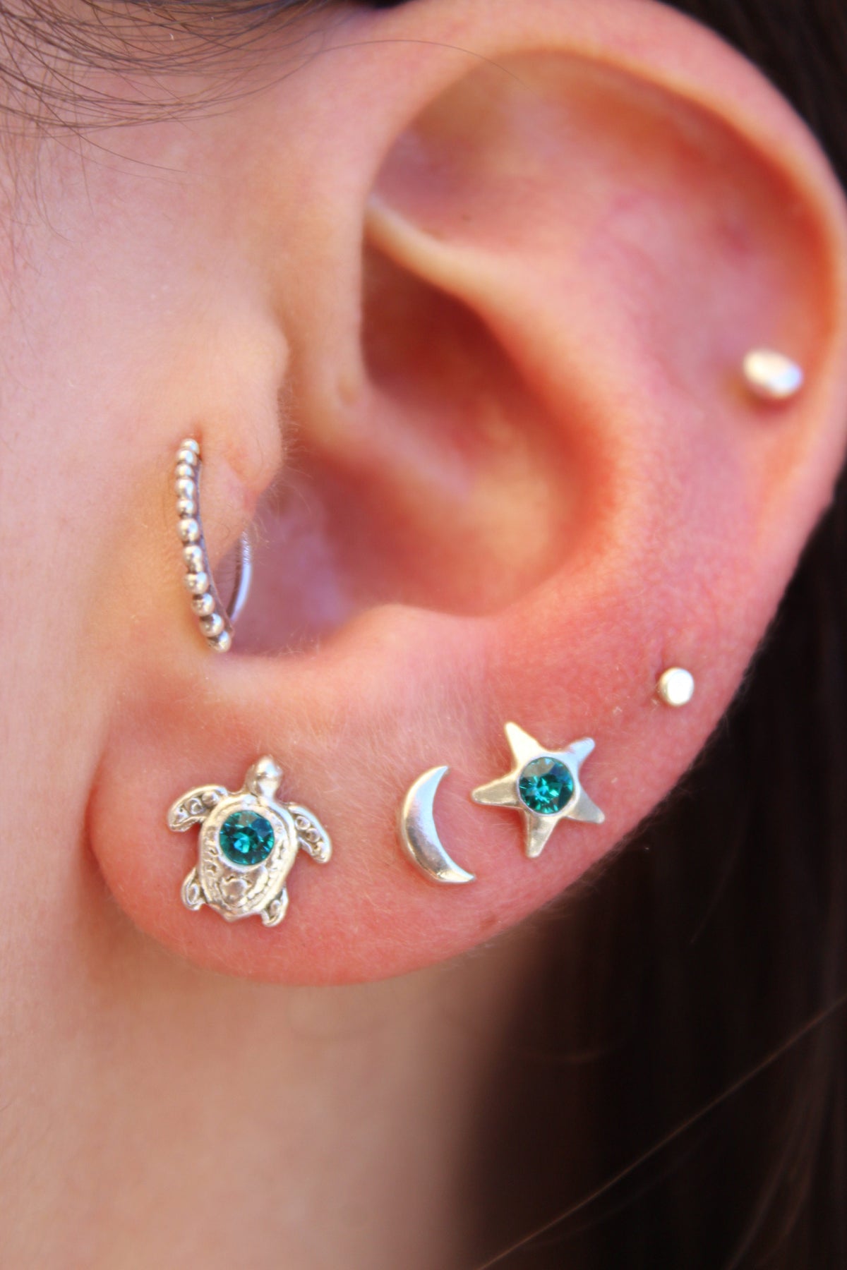 Aros Estrella petit cristal Swaroski (par)