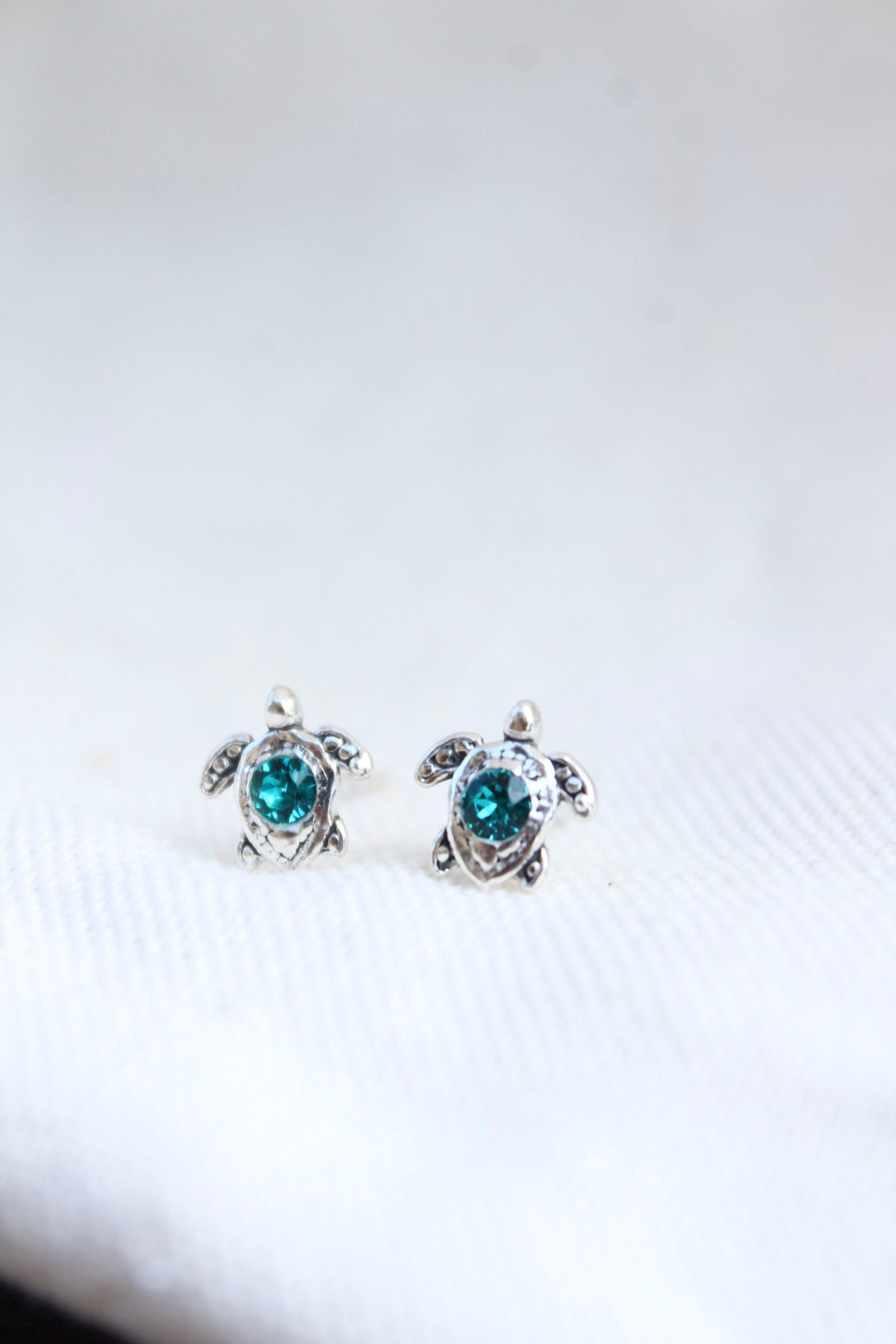 Par aros tortu petit turquesa