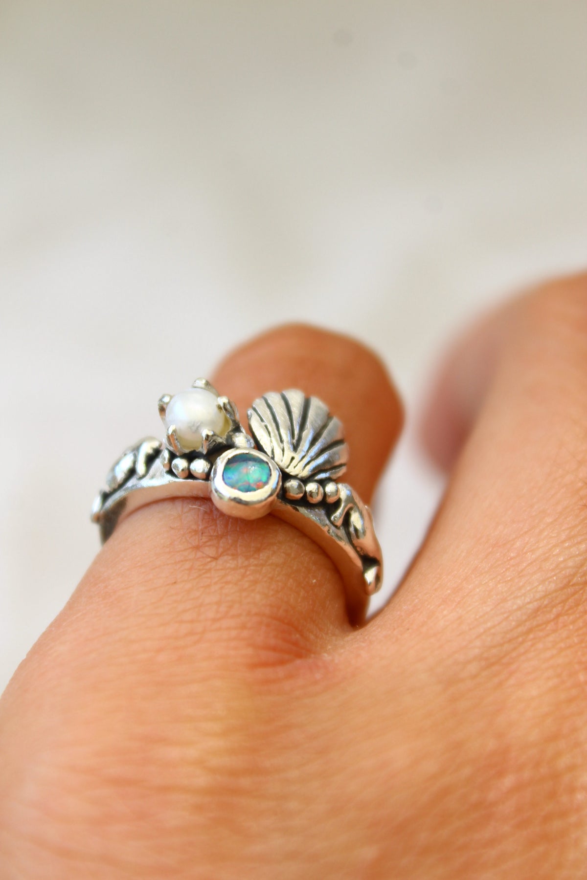 Anillo Atlantis petit Opalo talla 13