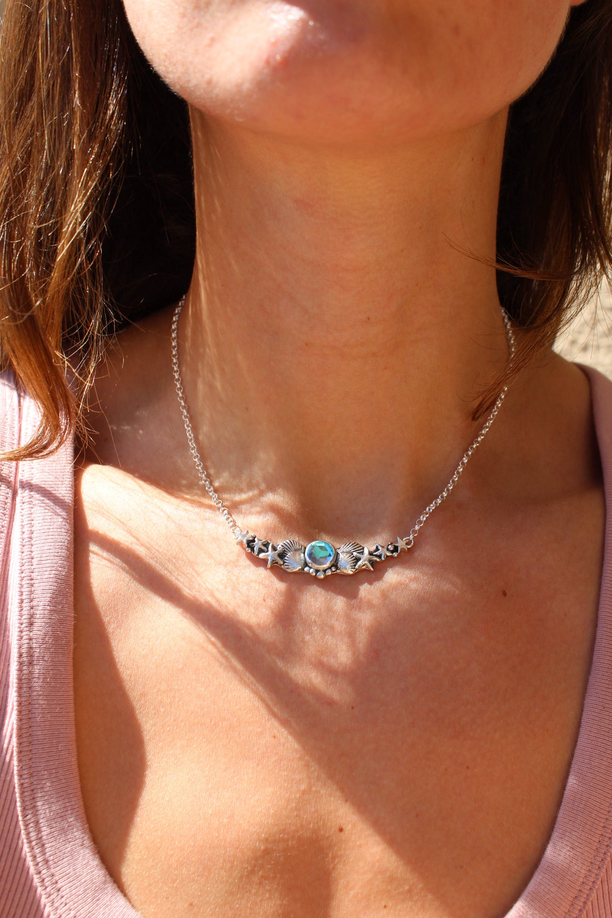 Collar hermandad cuarzo místico