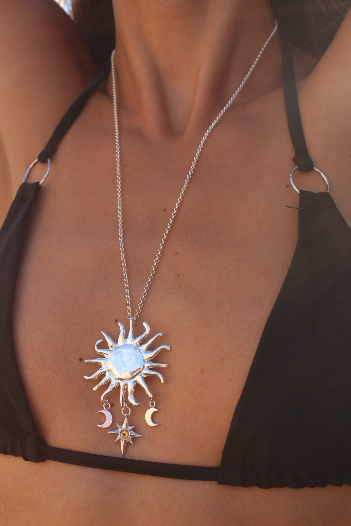 Amuleto sol gitano (incluye cadena 60cm)