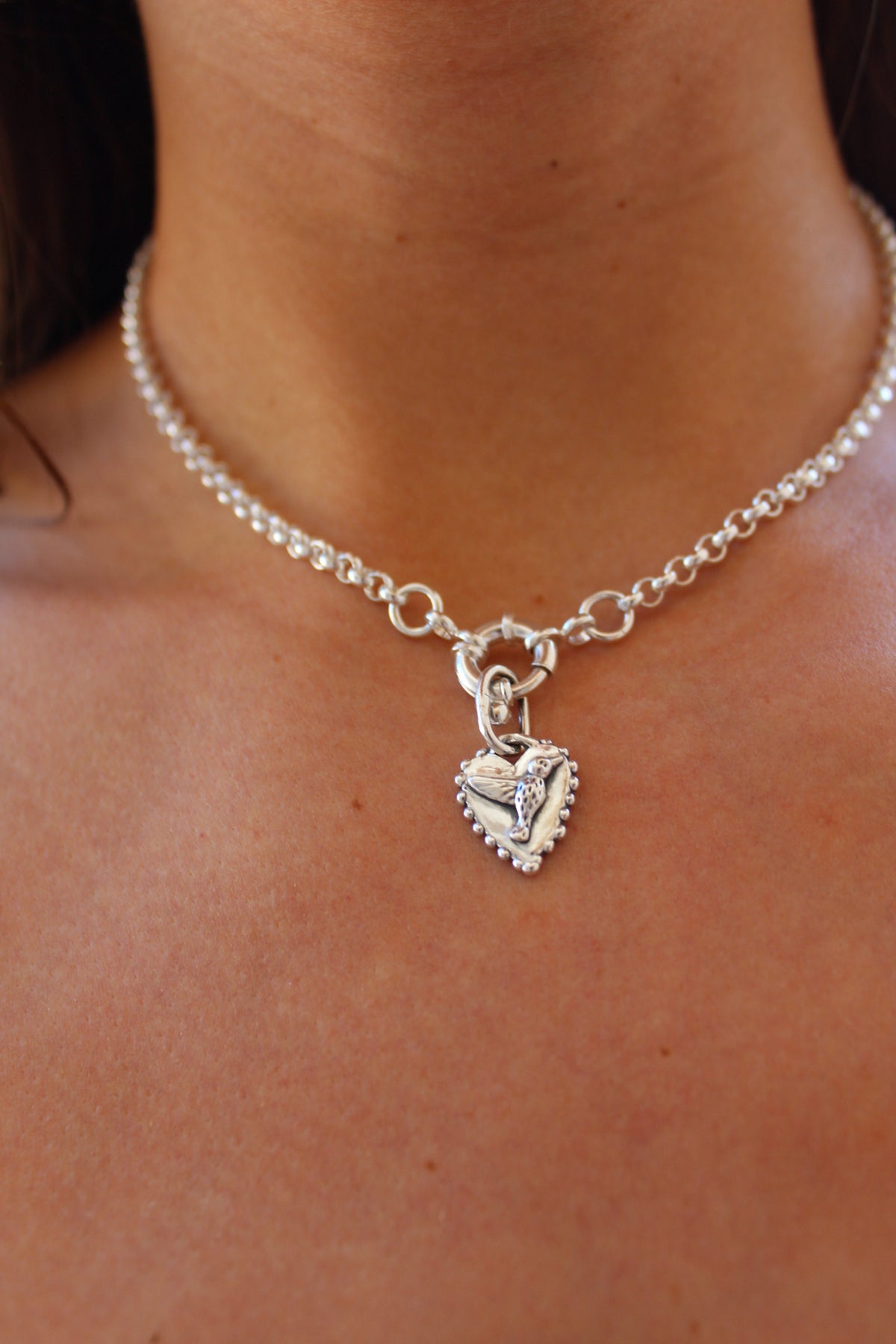 Collar dije de colibrí M