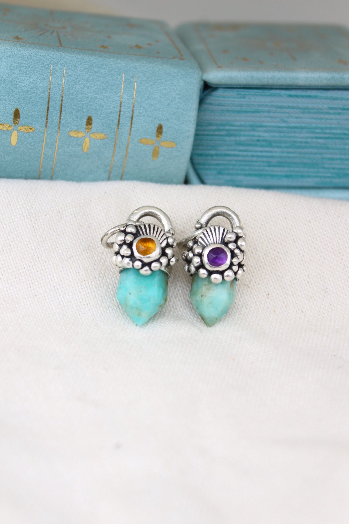 Amuleto petit Amazonita y citrino