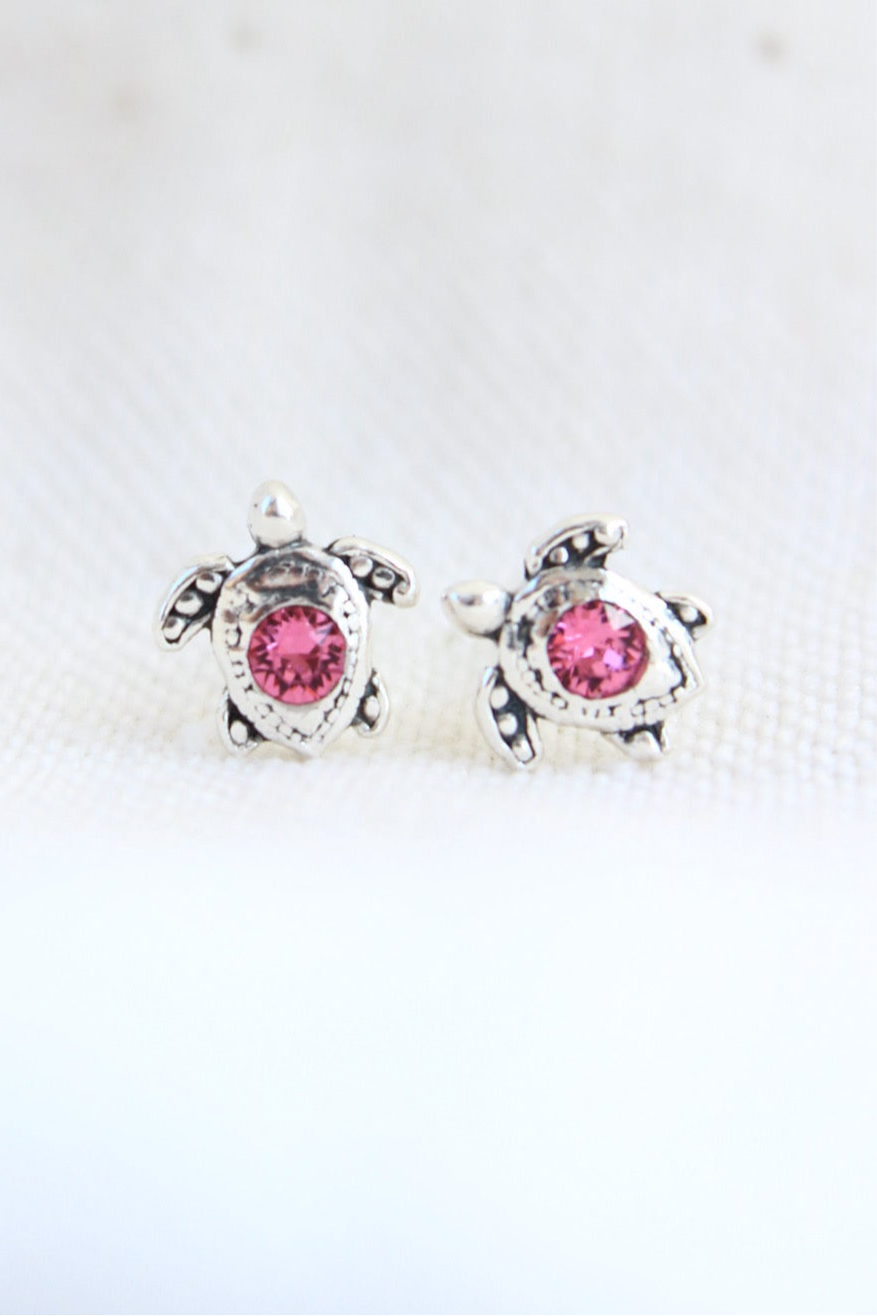 Par de aros tortu petit rose