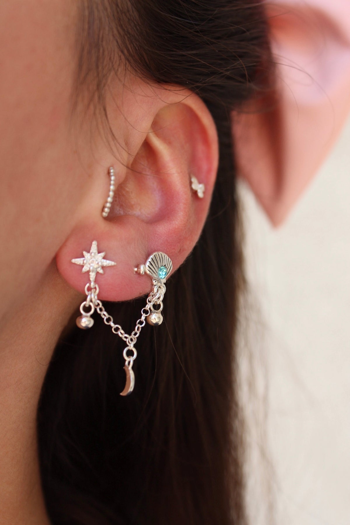 Aro doble concha Lucero (uno)