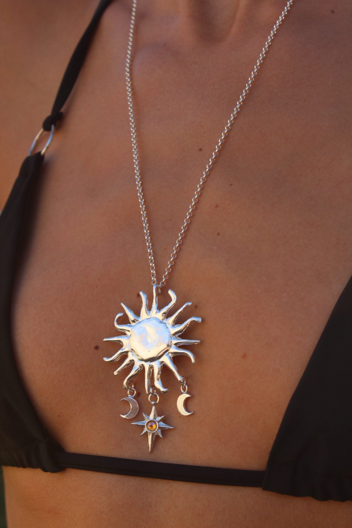 Amuleto sol gitano (incluye cadena 60cm)