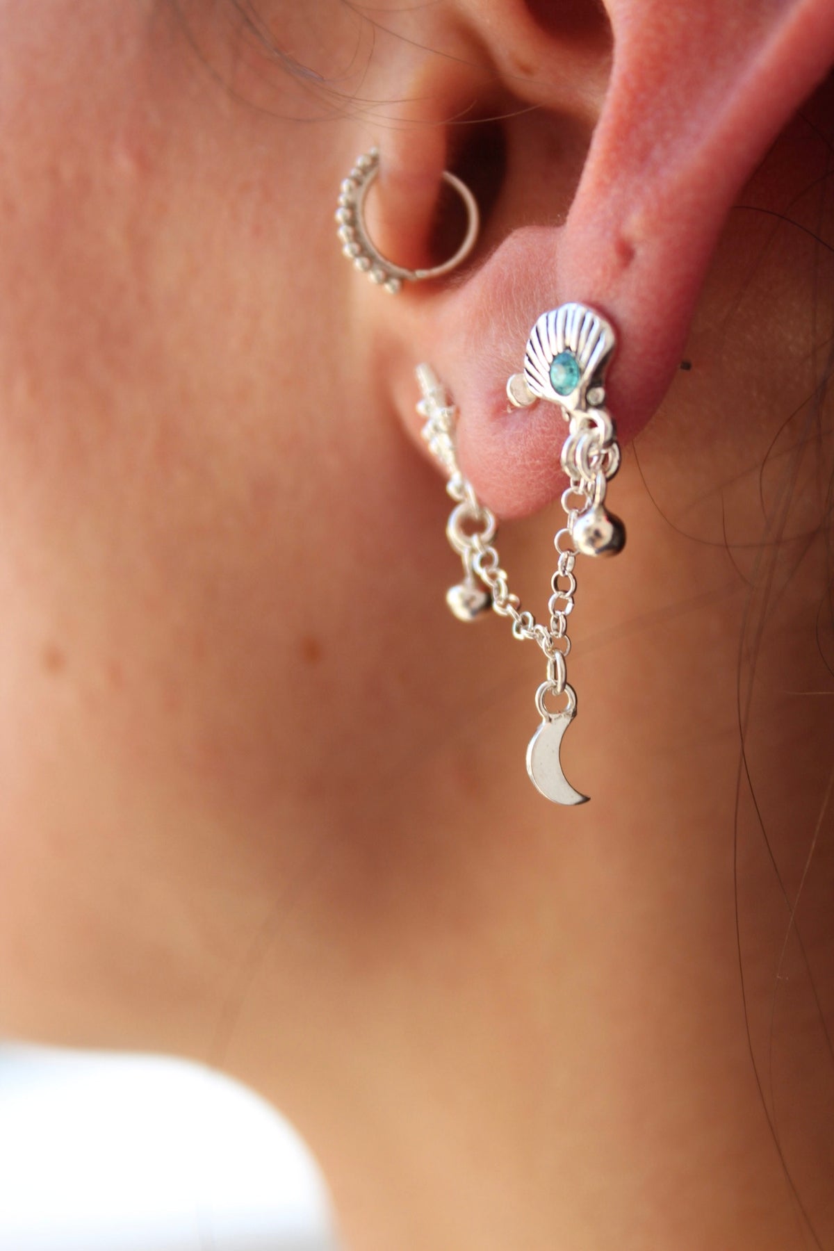 Aro doble concha Lucero (uno)