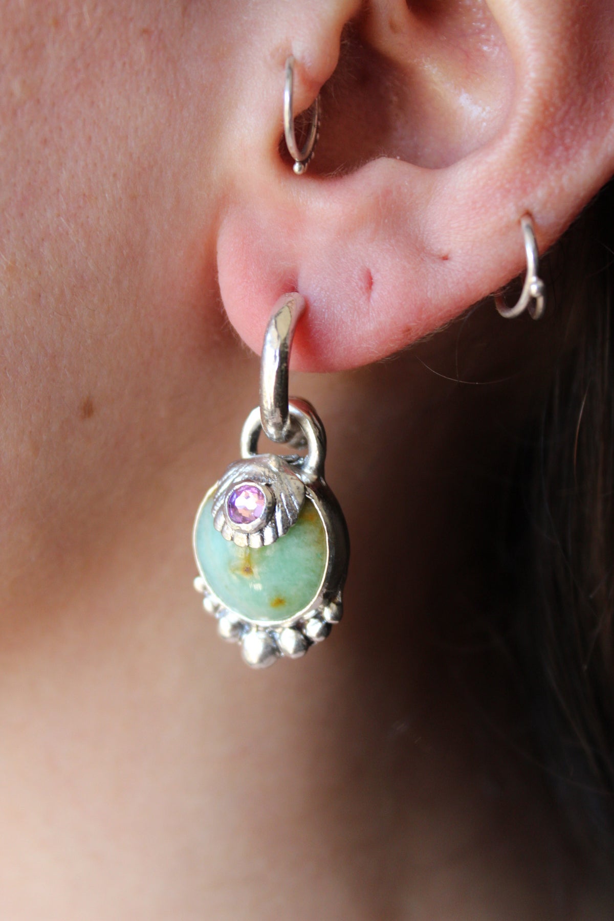 Aros piedra conchuda Maxi