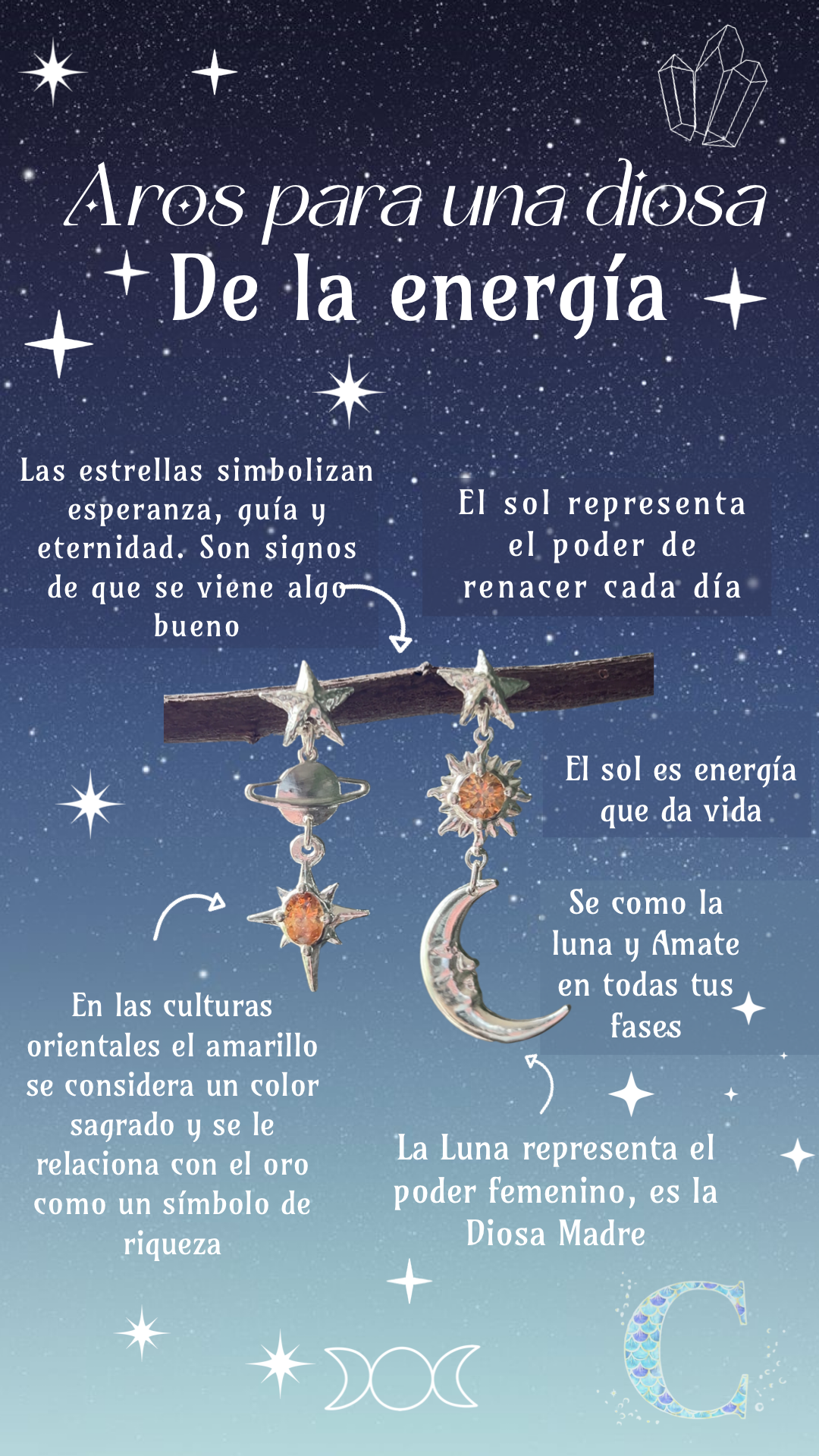 Aros diosa de la energía