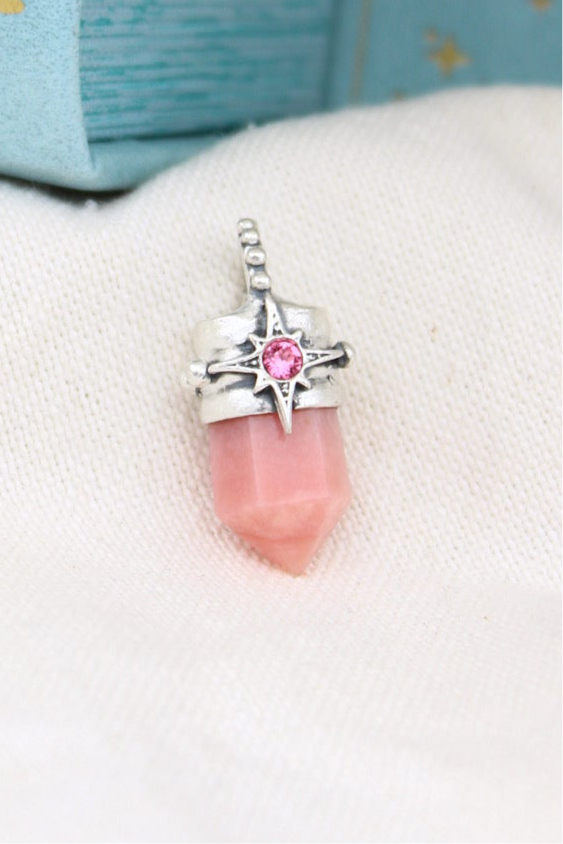Amuleto petit ópalo rosa Lucero rosa