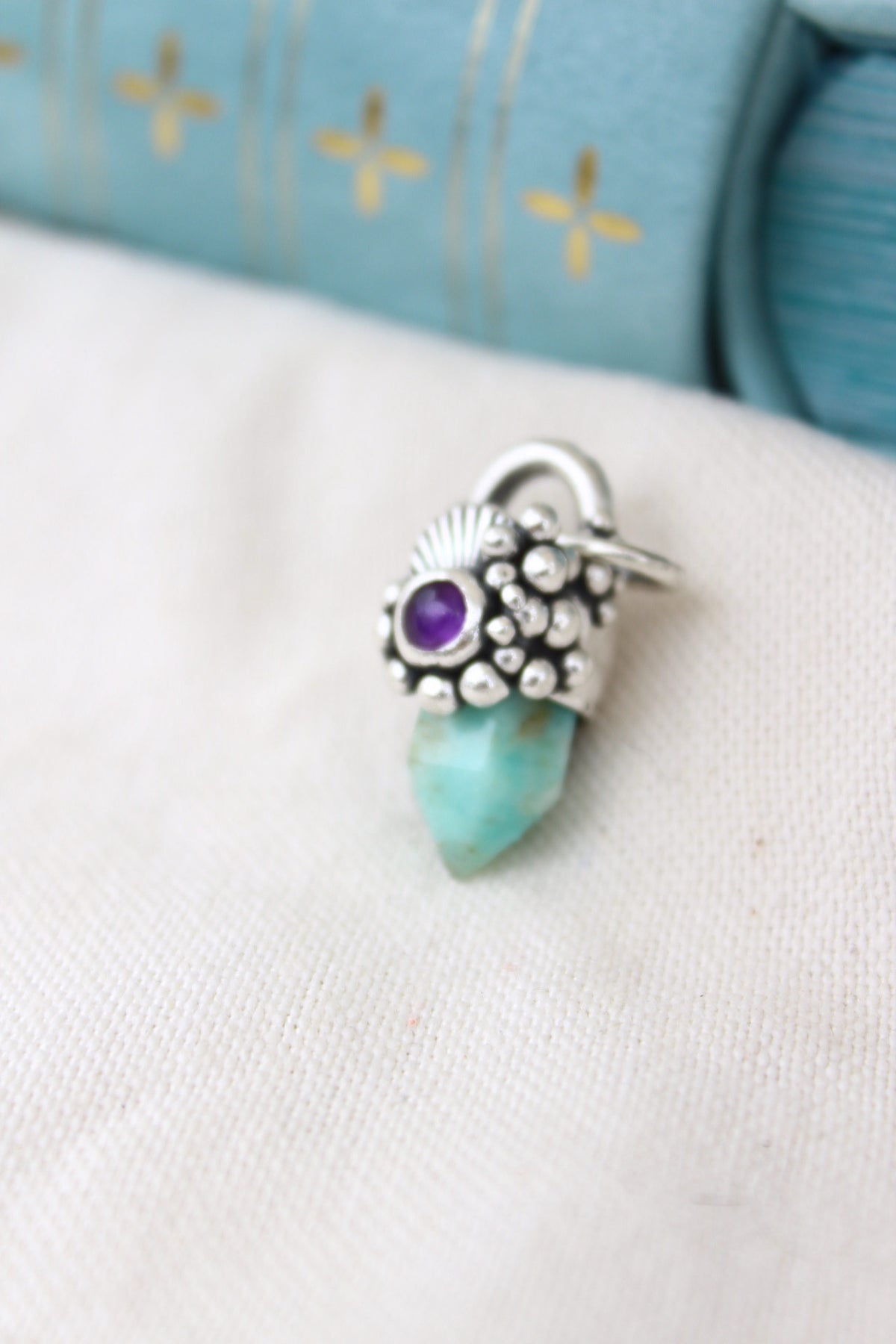 Amuleto petit Amazonita y amatista