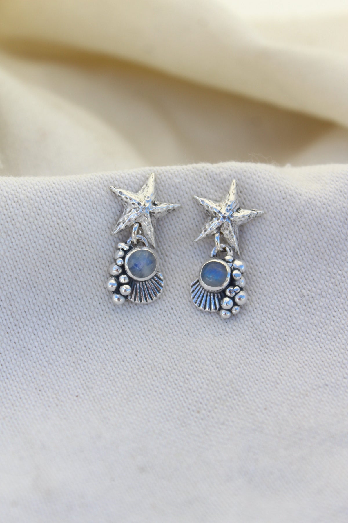 Aros asterina piedra luna