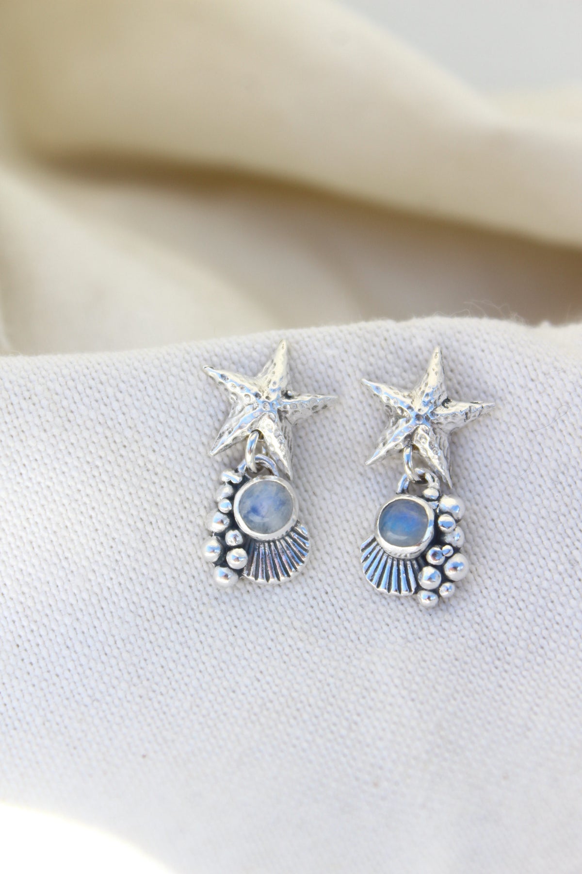 Aros asterina piedra luna