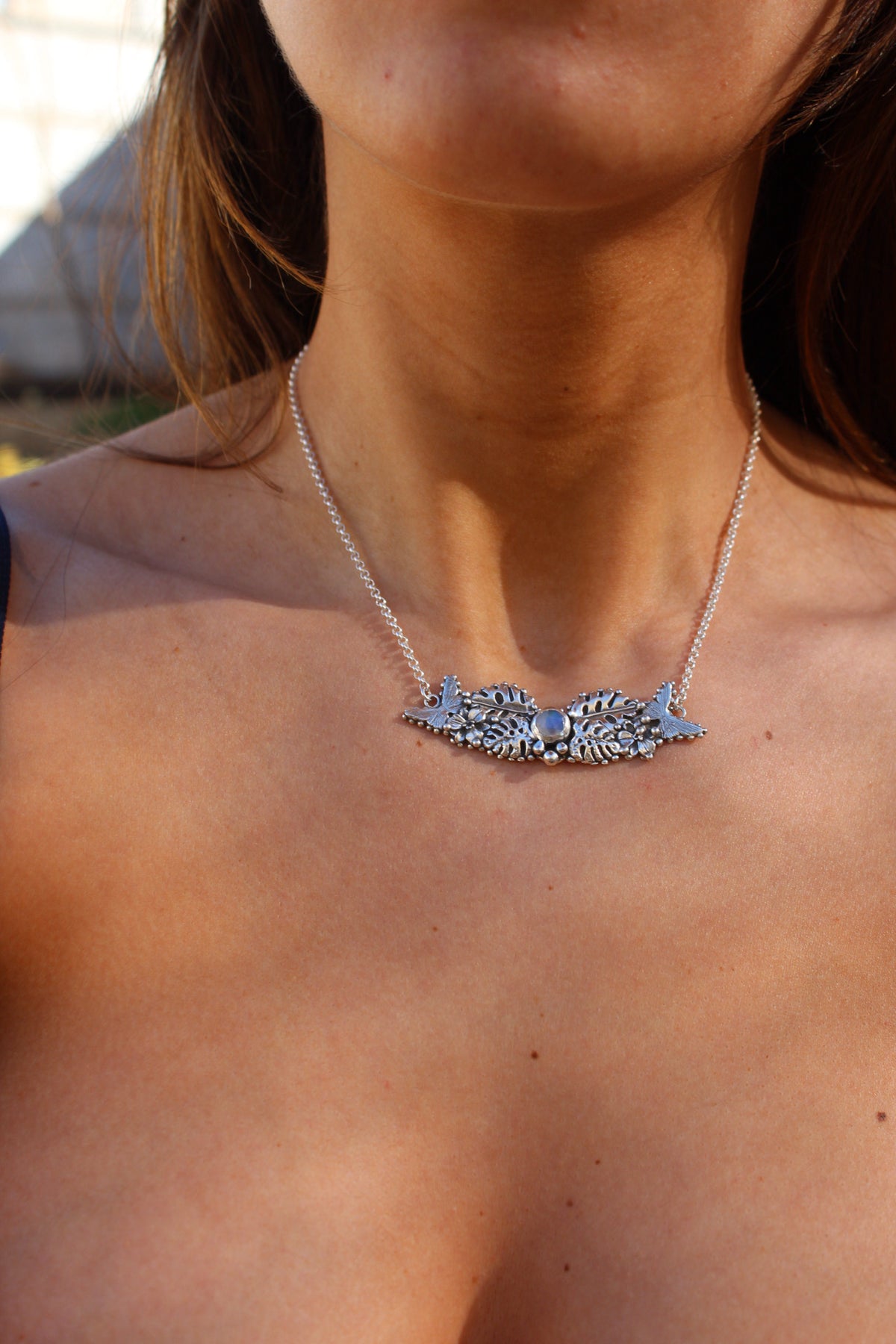 Collar Elisa piedra luna