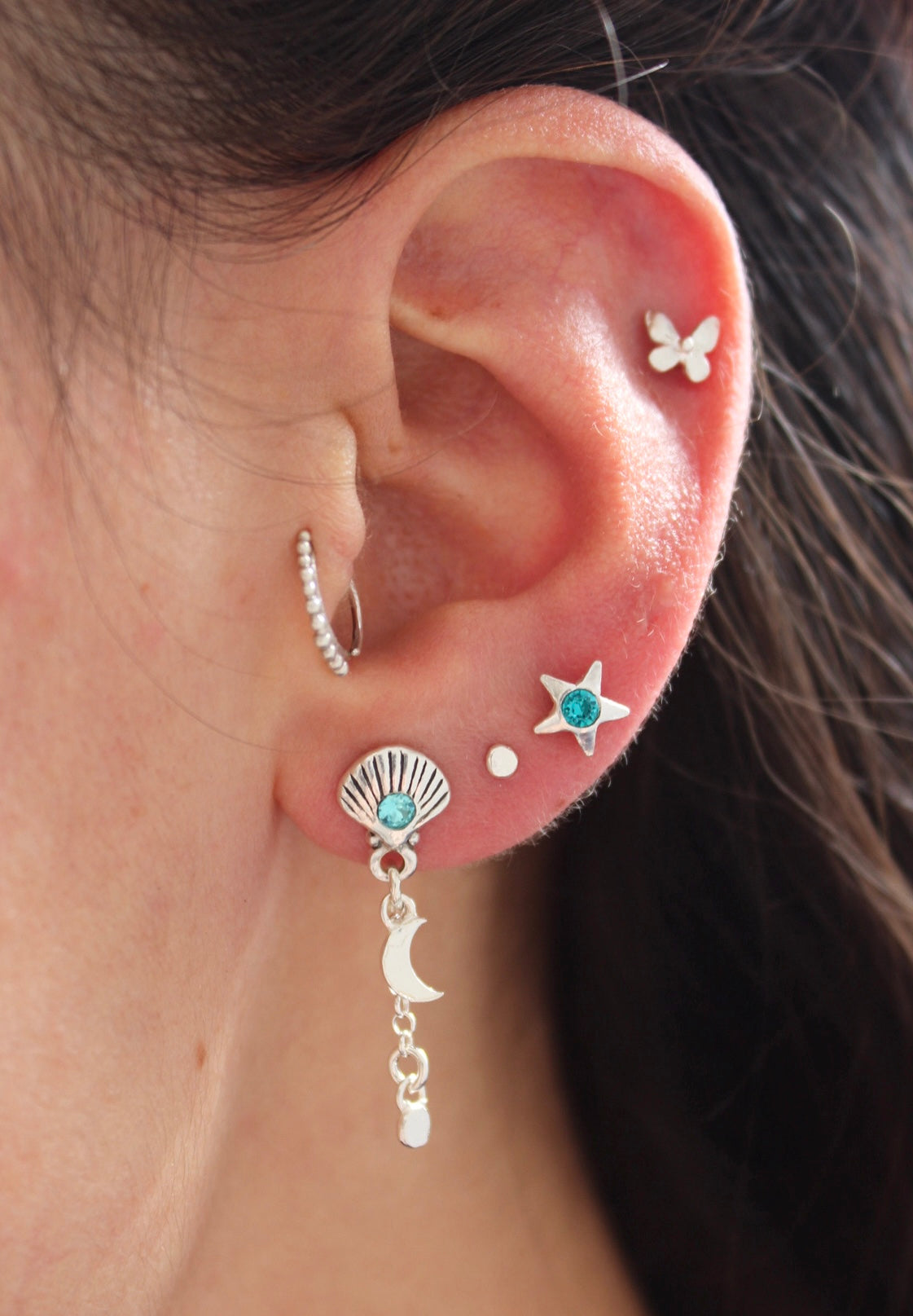 Aros cascada “S”  (par)