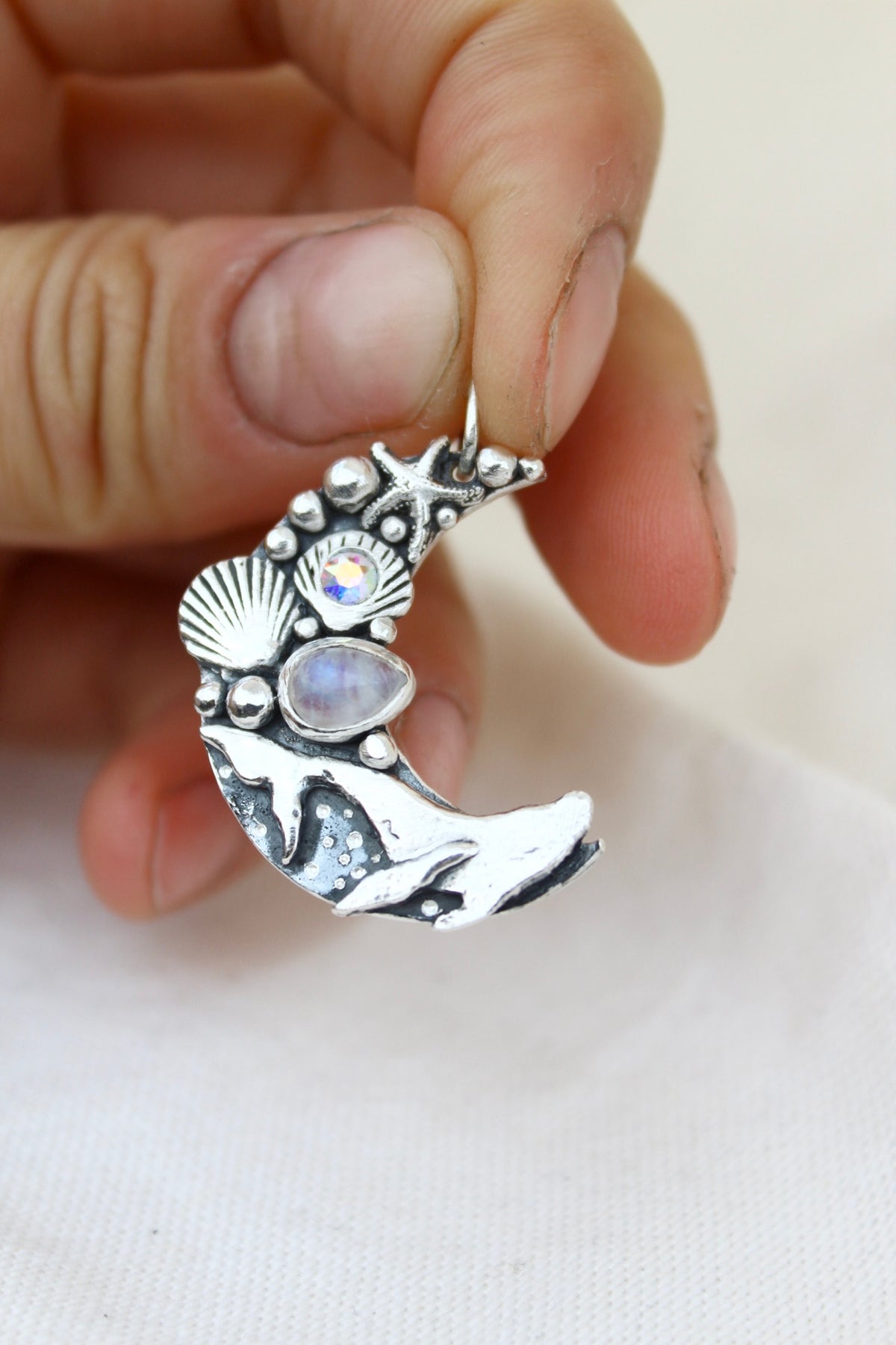 Collar Luna di Atlantis “Marea” piedra Luna