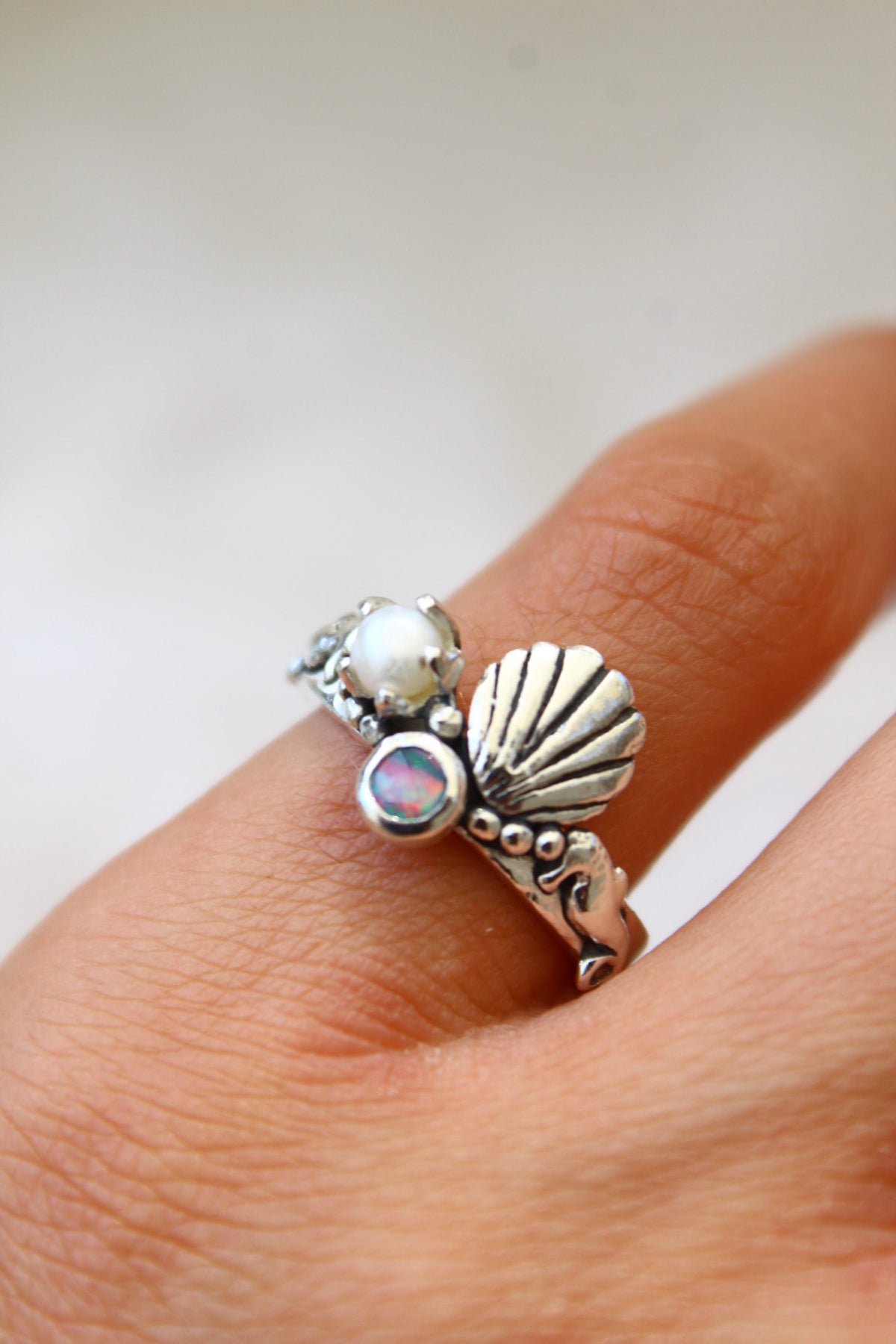 Anillo Atlantis petit Opalo talla 13