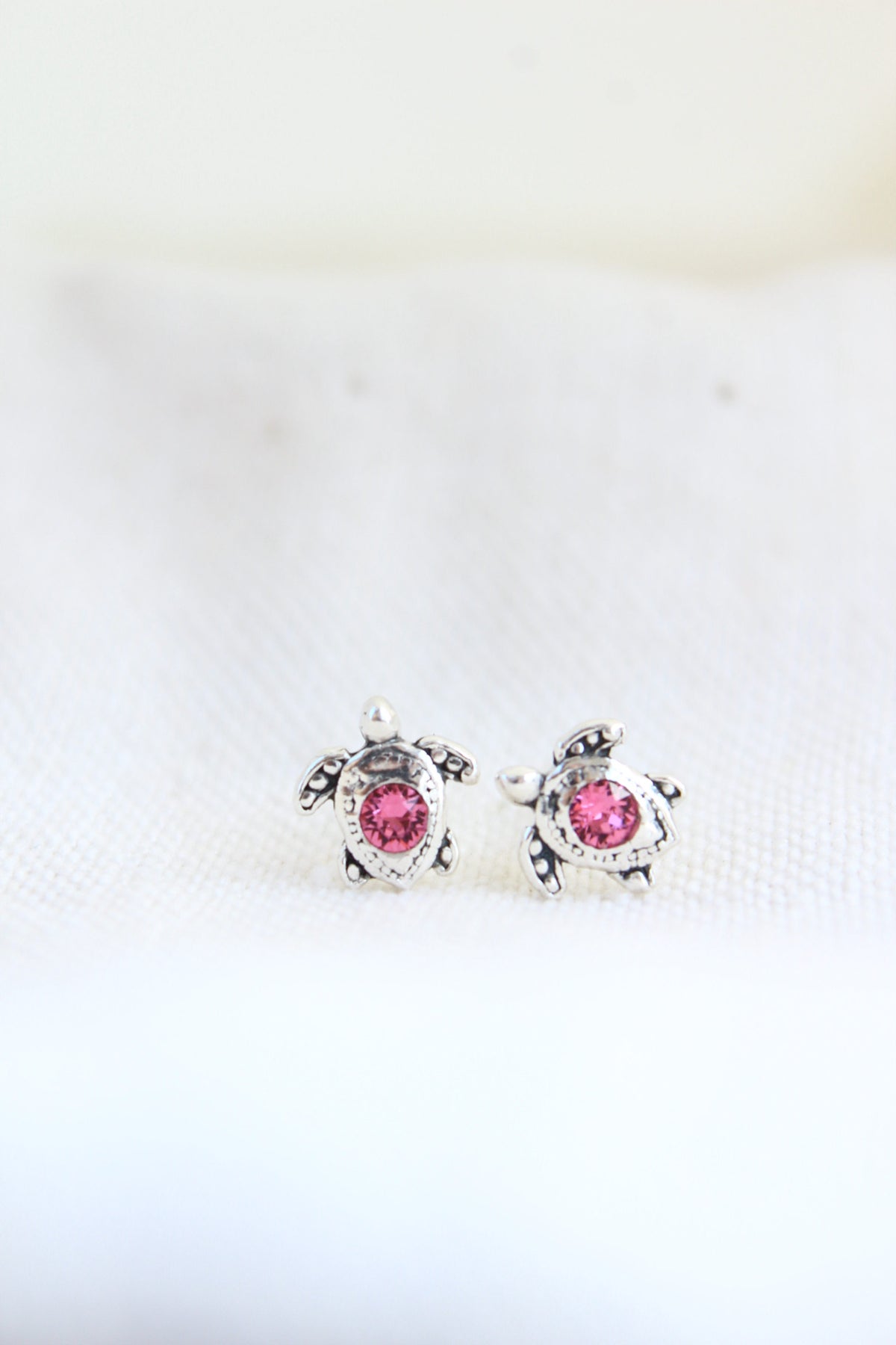 Par de aros tortu petit rose