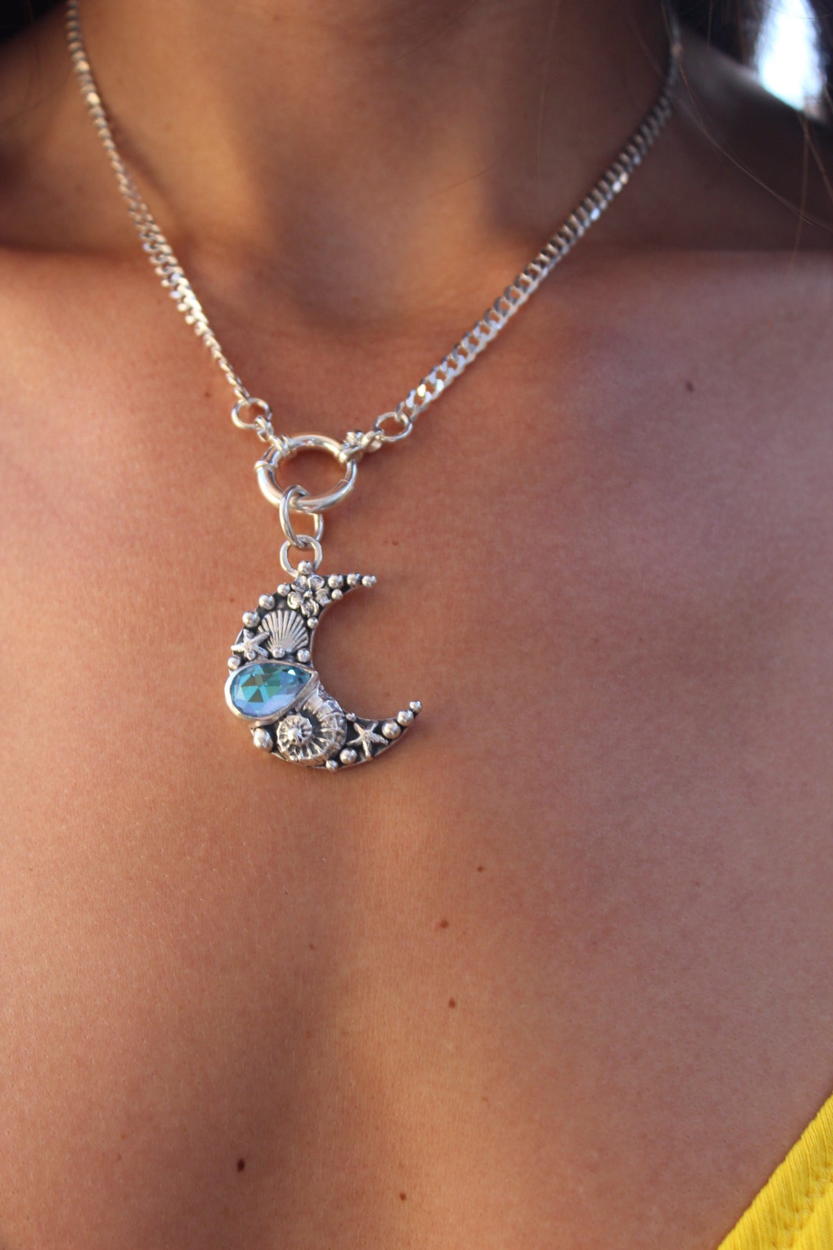 Collar Luna di Atlantis “L” cuarzo místico