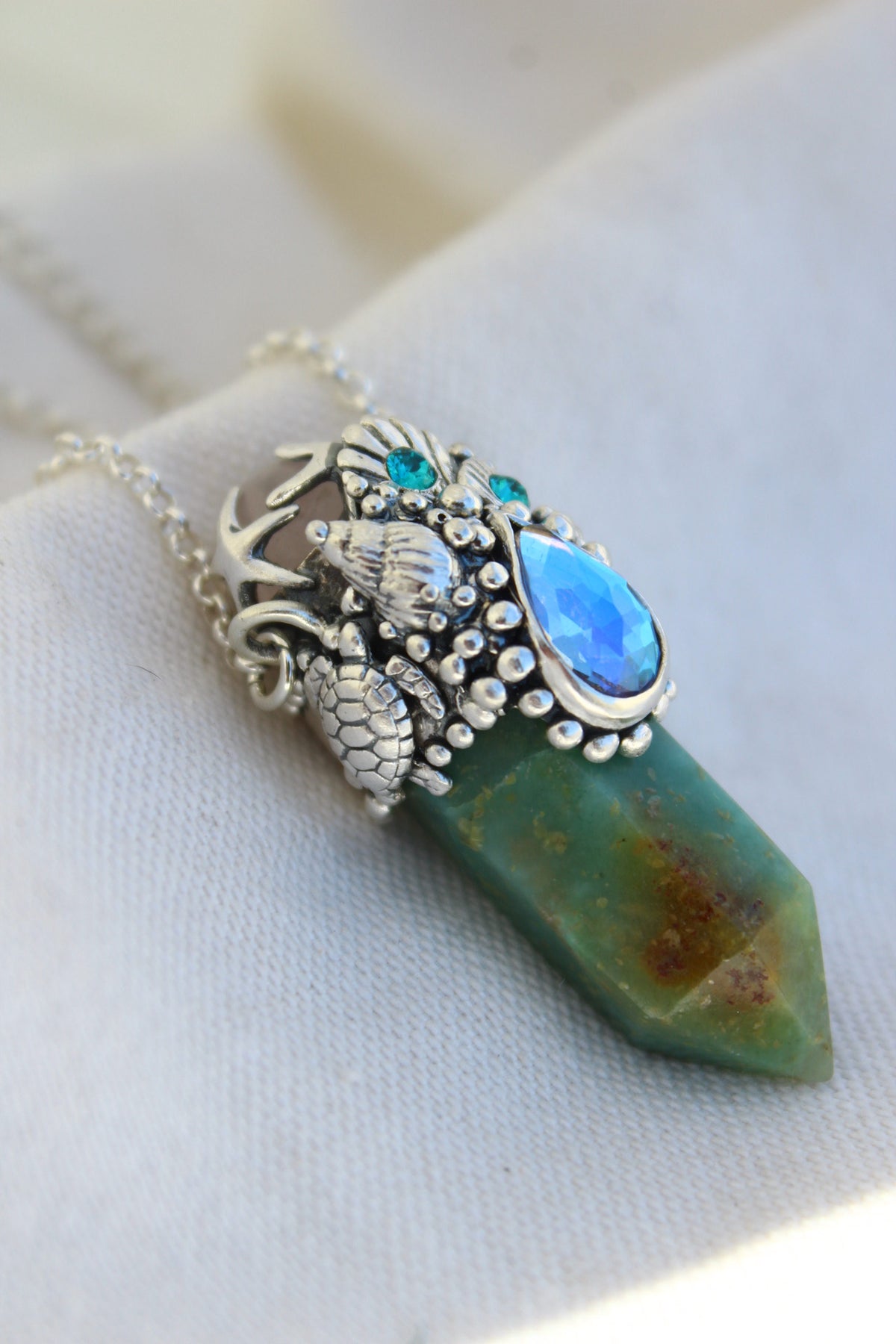 Amuleto crisoprasa tortu