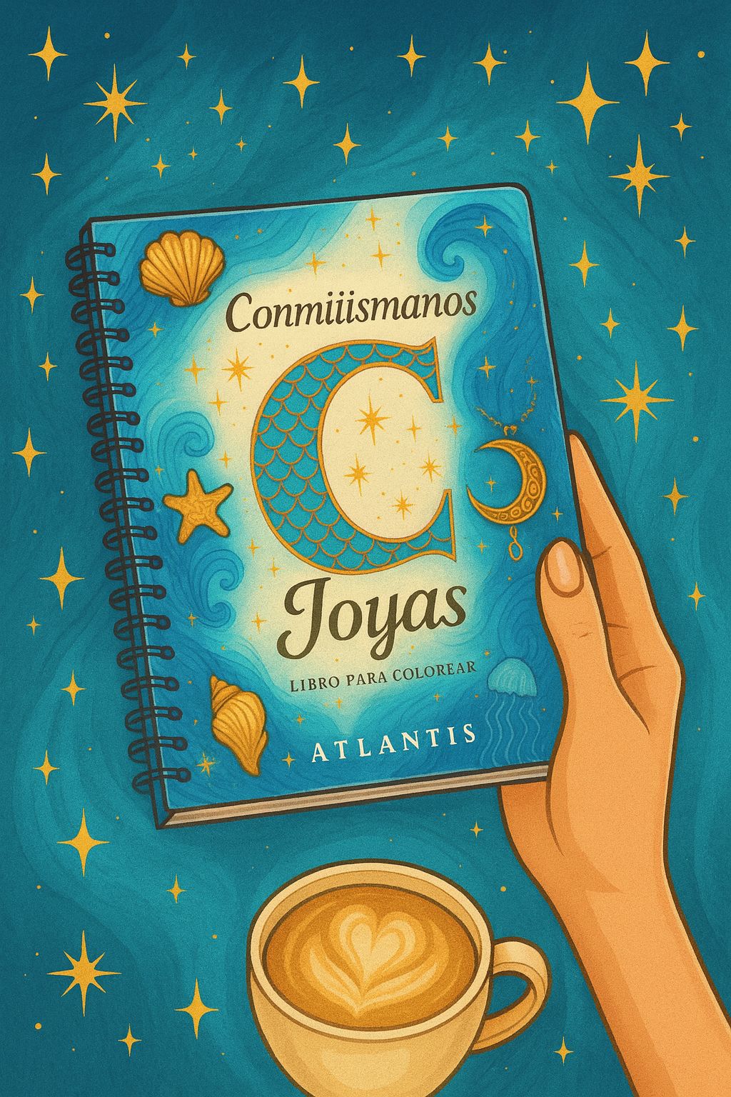 Libro para Colorear &quot;Atlantis&quot; de Conmiismanos