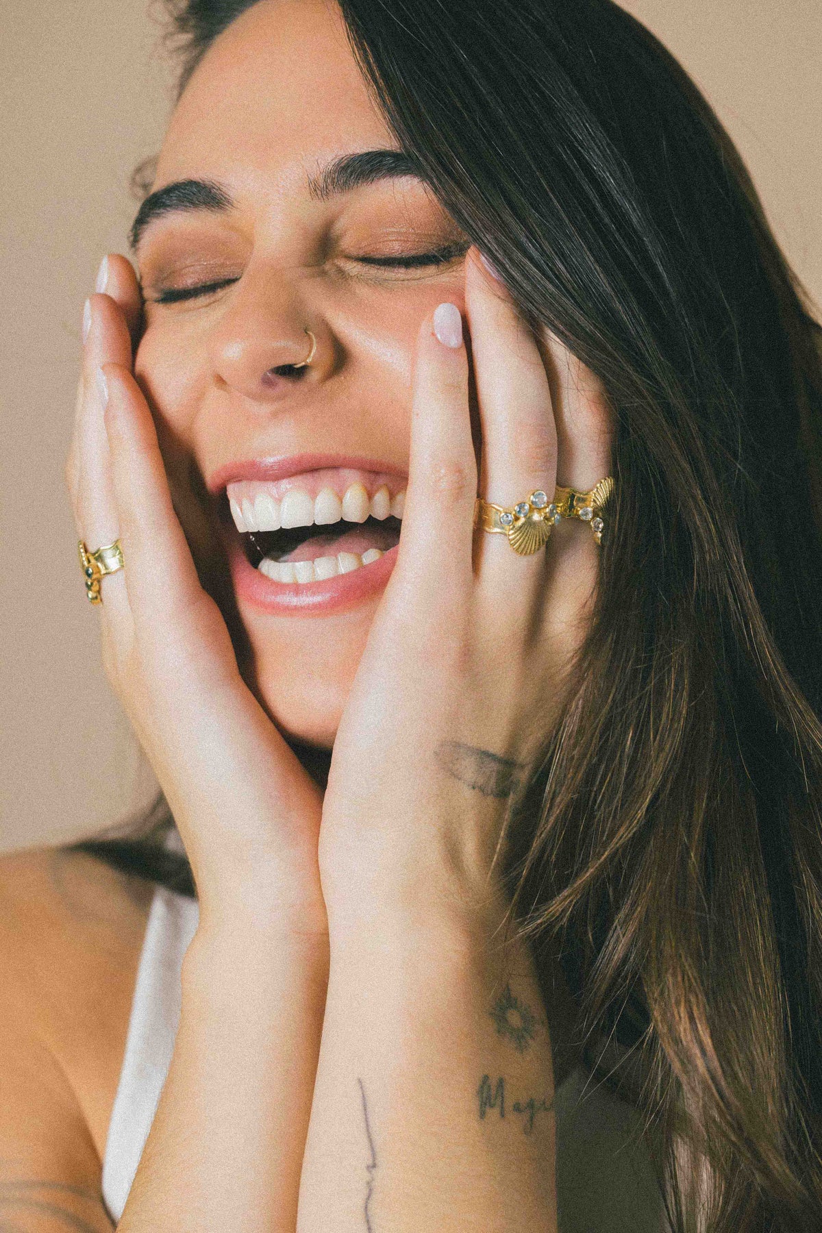 ANILLO CONMIISANKA GOLD DE TOPACIO CELESTE