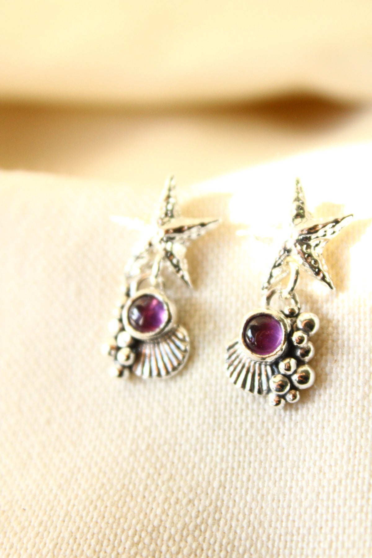 Aros ASTERINA petit Amatista