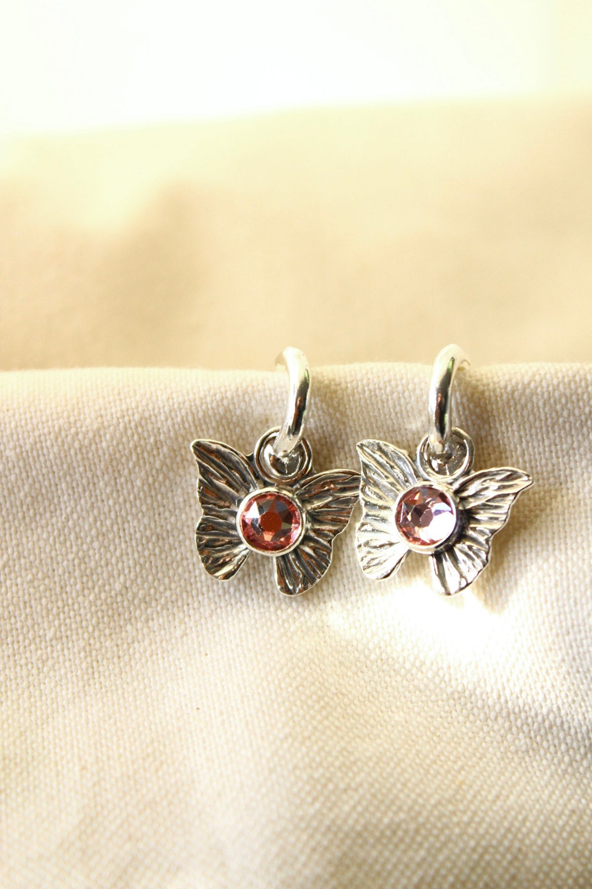 Aros Ninfa cristal rose