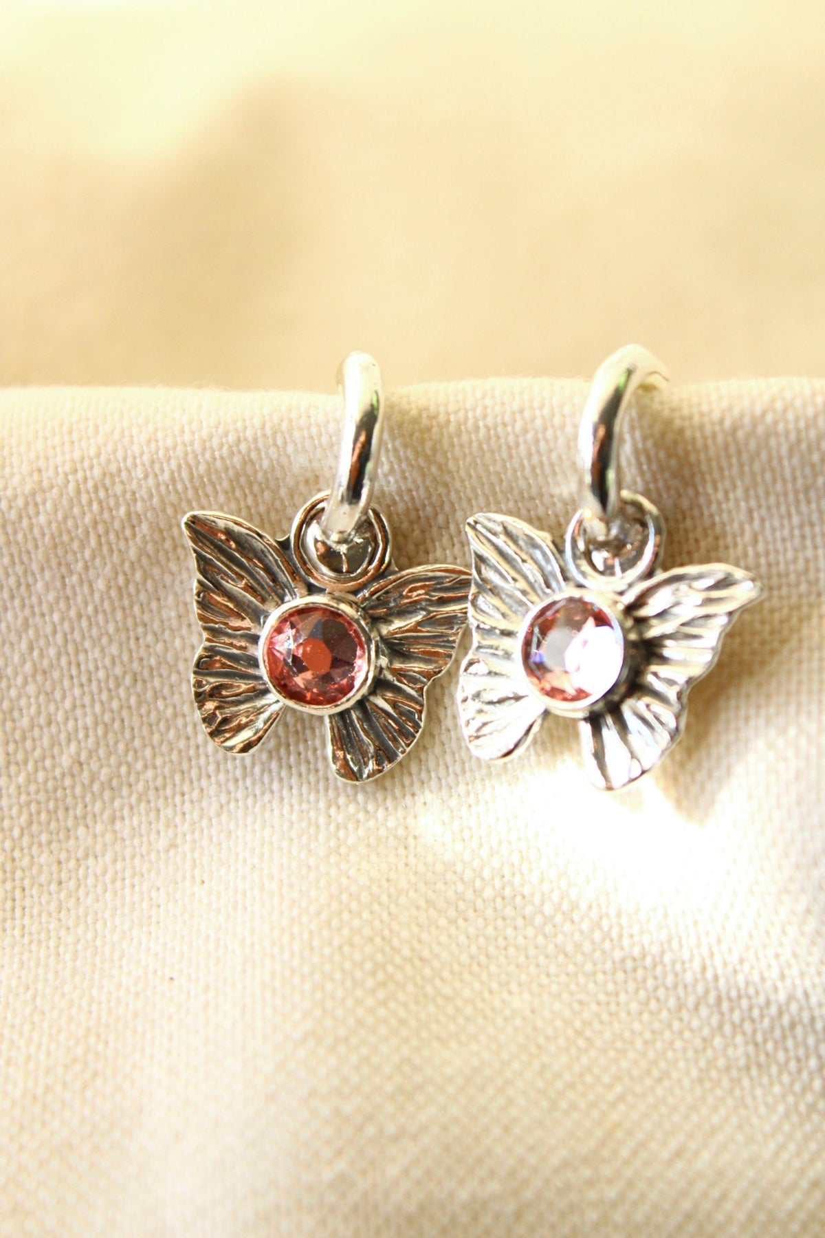 Aros Ninfa cristal rose